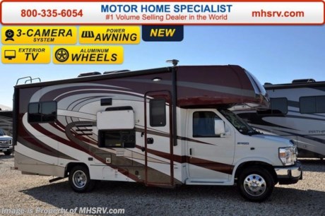 /TX 4/26/16 &lt;a href=&quot;http://www.mhsrv.com/coachmen-rv/&quot;&gt;&lt;img src=&quot;http://www.mhsrv.com/images/sold-coachmen.jpg&quot; width=&quot;383&quot; height=&quot;141&quot; border=&quot;0&quot;/&gt;&lt;/a&gt;
Family Owned &amp; Operated and the #1 Volume Selling Motor Home Dealer in the World as well as the #1 Coachmen in the World. &lt;object width=&quot;400&quot; height=&quot;300&quot;&gt;&lt;param name=&quot;movie&quot; value=&quot;//www.youtube.com/v/rUwAfncaG3M?version=3&amp;amp;hl=en_US&quot;&gt;&lt;/param&gt;&lt;param name=&quot;allowFullScreen&quot; value=&quot;true&quot;&gt;&lt;/param&gt;&lt;param name=&quot;allowscriptaccess&quot; value=&quot;always&quot;&gt;&lt;/param&gt;&lt;embed src=&quot;//www.youtube.com/v/rUwAfncaG3M?version=3&amp;amp;hl=en_US&quot; type=&quot;application/x-shockwave-flash&quot; width=&quot;400&quot; height=&quot;300&quot; allowscriptaccess=&quot;always&quot; allowfullscreen=&quot;true&quot;&gt;&lt;/embed&gt;&lt;/object&gt; 
MSRP $100,351. New 2017 Coachmen Leprechaun Model 220QB. This Luxury Class C RV measures approximately 24 feet 10 inches in length and is powered by a Ford Triton V-10 engine and Ford E-350 chassis. This beautiful RV includes the Leprechaun Banner Edition which features tinted windows, rear ladder, upgraded sofa, child safety net and ladder (N/A with front entertainment center), Bluetooth AM/FM/CD monitoring &amp; back up camera, power awning, LED exterior &amp; interior lighting, pop-up power tower, 50 gallon fresh water tank, 5K lb. hitch &amp; wire, slide out awning, glass shower door, Onan generator, 80&quot; long bed, night shades, roller bearing drawer glides, Travel Easy Roadside Assistance &amp; Azdel composite sidewalls. Additional options include beautiful full body paint, aluminum rims, bedroom TV, molded front cap with LED lights, spare tire, swivel driver &amp; passenger seats, exterior privacy windshield cover, 15,000 BTU A/C with heat pump, cockpit table, LED TV and an exterior entertainment center. This amazing class C also features the Leprechaun Luxury package that includes side view cameras, driver &amp; passenger leatherette seat covers, heated &amp; remote mirrors, convection microwave, wood grain dash applique, upgraded Serta Mattress (N/A 260 DS), 6 gallon gas/electric water heater, dual coach batteries, cab-over &amp; bedroom power vent fan and heated tank pads. For additional coach information, brochures, window sticker, videos, photos, Leprechaun reviews, testimonials as well as additional information about Motor Home Specialist and our manufacturers&#39; please visit us at MHSRV .com or call 800-335-6054. At Motor Home Specialist we DO NOT charge any prep or orientation fees like you will find at other dealerships. All sale prices include a 200 point inspection, interior and exterior wash &amp; detail of vehicle, a thorough coach orientation with an MHS technician, an RV Starter&#39;s kit, a night stay in our delivery park featuring landscaped and covered pads with full hook-ups and much more. Free airport shuttle available with purchase for out-of-town buyers. WHY PAY MORE?... WHY SETTLE FOR LESS? 