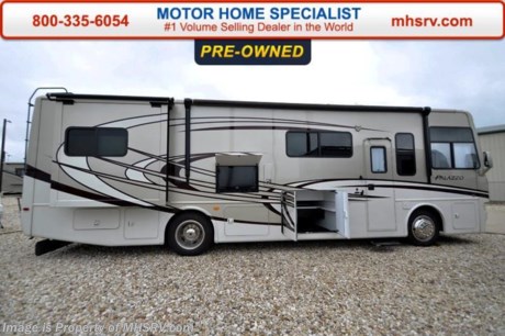 /TX 11-24-15 &lt;a href=&quot;http://www.mhsrv.com/thor-motor-coach/&quot;&gt;&lt;img src=&quot;http://www.mhsrv.com/images/sold-thor.jpg&quot; width=&quot;383&quot; height=&quot;141&quot; border=&quot;0&quot;/&gt;&lt;/a&gt;
Used 2013 Thor Motor Coach Palazzo Diesel Pusher Model 33.2 with 18,756 miles and measures Approximately 34 Feet in length. This Diesel Pusher RV features (2) slide-out rooms including a driver&#39;s side full wall slide, booth dinette that converts to sleeper, LCD TV, Bedroom TV, exterior TV, overhead bunk &amp; stackable washer/dryer. The 2013 Palazzo also features a 300 HP Cummins diesel engine, Freightliner chassis, 6000 Onan diesel generator with AGS, inverter, residential refrigerator, solid surface countertops, (2) ducted roof A/C units, 3-camera monitoring system, one piece windshield, side swing baggage doors, Pass thru storage, fully automatic hydraulic leveling system, electric patio awning and much more. For additional information and photos please visit Motor Home Specialist at www.MHSRV .com or call 800-335-6054.