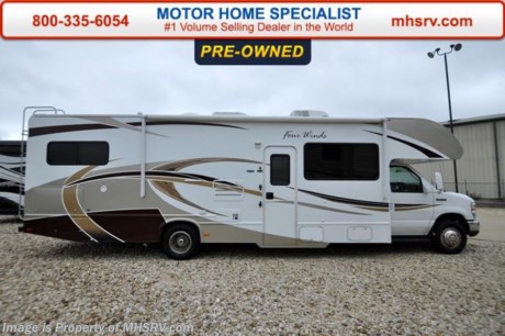 /TX 12/31/15
&lt;a href=&quot;http://www.mhsrv.com/thor-motor-coach/&quot;&gt;&lt;img src=&quot;http://www.mhsrv.com/images/sold-thor.jpg&quot; width=&quot;383&quot; height=&quot;141&quot; border=&quot;0&quot;/&gt;&lt;/a&gt;
Used Thor Motor Coach RV for Sale- 2013 Thor Motor Coach Four Winds 31F with 2 slides and 10,232 miles. This RV is approximately 32 feet in length with a Ford 6.8L engine, Ford 450 chassis, power mirrors with heat, power windows and locks, dual safety airbags, 4KW Onan generator with 11 hours, power patio awnings, slide-out room toppers, gas/electric water heaters, wheel simulators, tank heater, exterior shower, roof ladder, 5K lb. hitch, exterior shower, roof ladder, 5K lb. hitch, back up camera, leather sofa with sleeper, booth converts to sleeper, night shades, convection microwave, fold up counter, 3 burner range with oven, all in 1 bath, glass door shower, cab over bunk, ducted A/C,  2 flat panel TVs and much more. For additional information and photos please visit Motor Home Specialist at www.MHSRV .com or call 800-335-6054.