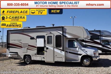 /TX 4-11-16 &lt;a href=&quot;http://www.mhsrv.com/coachmen-rv/&quot;&gt;&lt;img src=&quot;http://www.mhsrv.com/images/sold-coachmen.jpg&quot; width=&quot;383&quot; height=&quot;141&quot; border=&quot;0&quot;/&gt;&lt;/a&gt;
Family Owned &amp; Operated and the #1 Volume Selling Motor Home Dealer in the World as well as the #1 Coachmen in the World. &lt;object width=&quot;400&quot; height=&quot;300&quot;&gt;&lt;param name=&quot;movie&quot; value=&quot;//www.youtube.com/v/rUwAfncaG3M?version=3&amp;amp;hl=en_US&quot;&gt;&lt;/param&gt;&lt;param name=&quot;allowFullScreen&quot; value=&quot;true&quot;&gt;&lt;/param&gt;&lt;param name=&quot;allowscriptaccess&quot; value=&quot;always&quot;&gt;&lt;/param&gt;&lt;embed src=&quot;//www.youtube.com/v/rUwAfncaG3M?version=3&amp;amp;hl=en_US&quot; type=&quot;application/x-shockwave-flash&quot; width=&quot;400&quot; height=&quot;300&quot; allowscriptaccess=&quot;always&quot; allowfullscreen=&quot;true&quot;&gt;&lt;/embed&gt;&lt;/object&gt; 
MSRP $100,848. New 2016 Coachmen Leprechaun Model 240FS is approximately 26 feet 3 inches in length. This Luxury Class C RV is powered by a Ford Triton V-10 engine and an E-450 Super Duty chassis. This beautiful RV includes the Leprechaun Banner Edition which features tinted windows, rear ladder, upgraded sofa, child safety net and ladder (N/A with front entertainment center), Bluetooth AM/FM/CD monitoring &amp; back up camera, power awning, LED exterior &amp; interior lighting, pop-up power tower, 50 gallon fresh water tank, 5K lb. hitch &amp; wire, slide out awning, glass shower door, Onan generator, 80&quot; long bed, night shades, roller bearing drawer glides, Travel Easy Roadside Assistance &amp; Azdel composite sidewalls. Additional options include a molded front cap with LED lights, spare tire, swivel driver &amp; passenger seats, exterior privacy windshield cover, exterior cap table, electric fireplace, aluminum rims, 15,000 BTU A/C with heat pump, air assist suspension, cockpit table, LED TV/DVD player and an exterior entertainment center. This amazing class C also features the Leprechaun Luxury package that includes side view cameras, driver &amp; passenger leatherette seat covers, heated &amp; remote mirrors, convection microwave, wood grain dash applique, 6 gallon gas/electric water heater, dual coach batteries, cab-over &amp; bedroom power vent fan and heated tank pads. For additional coach information, brochures, window sticker, videos, photos, Leprechaun reviews, testimonials as well as additional information about Motor Home Specialist and our manufacturers&#39; please visit us at MHSRV .com or call 800-335-6054. At Motor Home Specialist we DO NOT charge any prep or orientation fees like you will find at other dealerships. All sale prices include a 200 point inspection, interior and exterior wash &amp; detail of vehicle, a thorough coach orientation with an MHS technician, an RV Starter&#39;s kit, a night stay in our delivery park featuring landscaped and covered pads with full hook-ups and much more. Free airport shuttle available with purchase for out-of-town buyers. WHY PAY MORE?... WHY SETTLE FOR LESS? 