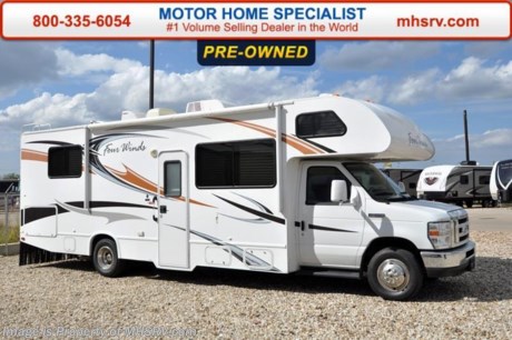 /TX 12/11/15 &lt;a href=&quot;http://www.mhsrv.com/thor-motor-coach/&quot;&gt;&lt;img src=&quot;http://www.mhsrv.com/images/sold-thor.jpg&quot; width=&quot;383&quot; height=&quot;141&quot; border=&quot;0&quot;/&gt;&lt;/a&gt;
Used Thor Motor Coach RV for Sale- 2012 Thor Motor Coach Four Winds 28Z with slide and 17,443 miles. This RV is approximately 29 feet 9 inches with a Ford 6.8L engine, Ford 450 chassis, power windows and locks, 4KW Onan generator with 39 hours, power patio awning, slide-out room toppers, water heater, pass-thru storage, wheel simulators, exterior shower, roof ladder, 5K lb. hitch, booth converts to sleeper, sofa with sleeper, night shades, microwave, 3 burner range with oven, all in 1 bath, glass door shower, cab over bunk, ducted A/C, 2 LED TVs and much more. For additional information and photos please visit Motor Home Specialist at www.MHSRV .com or call 800-335-6054.