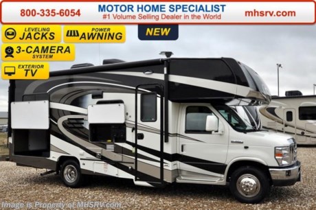 /NV 3/21/16 &lt;a href=&quot;http://www.mhsrv.com/coachmen-rv/&quot;&gt;&lt;img src=&quot;http://www.mhsrv.com/images/sold-coachmen.jpg&quot; width=&quot;383&quot; height=&quot;141&quot; border=&quot;0&quot;/&gt;&lt;/a&gt;
Family Owned &amp; Operated and the #1 Volume Selling Motor Home Dealer in the World as well as the #1 Coachmen in the World. &lt;object width=&quot;400&quot; height=&quot;300&quot;&gt;&lt;param name=&quot;movie&quot; value=&quot;//www.youtube.com/v/rUwAfncaG3M?version=3&amp;amp;hl=en_US&quot;&gt;&lt;/param&gt;&lt;param name=&quot;allowFullScreen&quot; value=&quot;true&quot;&gt;&lt;/param&gt;&lt;param name=&quot;allowscriptaccess&quot; value=&quot;always&quot;&gt;&lt;/param&gt;&lt;embed src=&quot;//www.youtube.com/v/rUwAfncaG3M?version=3&amp;amp;hl=en_US&quot; type=&quot;application/x-shockwave-flash&quot; width=&quot;400&quot; height=&quot;300&quot; allowscriptaccess=&quot;always&quot; allowfullscreen=&quot;true&quot;&gt;&lt;/embed&gt;&lt;/object&gt; 
MSRP $100,603. New 2016 Coachmen Leprechaun Model 220QB. This Luxury Class C RV measures approximately 24 feet 10 inches in length and is powered by a Ford Triton V-10 engine and Ford E-350 chassis. This beautiful RV includes the Leprechaun Banner Edition which features tinted windows, rear ladder, upgraded sofa, child safety net and ladder (N/A with front entertainment center), Bluetooth AM/FM/CD monitoring &amp; back up camera, power awning, LED exterior &amp; interior lighting, pop-up power tower, 50 gallon fresh water tank, 5K lb. hitch &amp; wire, slide out awning, glass shower door, Onan generator, 80&quot; long bed, night shades, roller bearing drawer glides, Travel Easy Roadside Assistance &amp; Azdel composite sidewalls. Additional options include beautiful full body paint, molded front cap with LED lights, spare tire, swivel driver &amp; passenger seats, exterior privacy windshield cover, automatic leveling system, air assist suspension, coach TV and an exterior entertainment center. This amazing class C also features the Leprechaun Luxury package that includes side view cameras, driver &amp; passenger leatherette seat covers, heated &amp; remote mirrors, convection microwave, wood grain dash applique, upgraded Serta Mattress (N/A 260 DS), 6 gallon gas/electric water heater, dual coach batteries, cab-over &amp; bedroom power vent fan and heated tank pads. For additional coach information, brochures, window sticker, videos, photos, Leprechaun reviews, testimonials as well as additional information about Motor Home Specialist and our manufacturers&#39; please visit us at MHSRV .com or call 800-335-6054. At Motor Home Specialist we DO NOT charge any prep or orientation fees like you will find at other dealerships. All sale prices include a 200 point inspection, interior and exterior wash &amp; detail of vehicle, a thorough coach orientation with an MHS technician, an RV Starter&#39;s kit, a night stay in our delivery park featuring landscaped and covered pads with full hook-ups and much more. Free airport shuttle available with purchase for out-of-town buyers. WHY PAY MORE?... WHY SETTLE FOR LESS? 