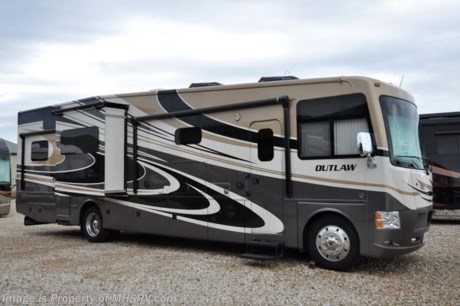 /NV 12/31/15 &lt;a href=&quot;http://www.mhsrv.com/thor-motor-coach/&quot;&gt;&lt;img src=&quot;http://www.mhsrv.com/images/sold-thor.jpg&quot; width=&quot;383&quot; height=&quot;141&quot; border=&quot;0&quot;/&gt;&lt;/a&gt;
Used Thor Motor Coach RV for Sale- 2015 Thor Motor Coach Outlaw 37MD toy hauler with 2 slides and 3,297 miles. This RV is approximately 37 feet 3 inches in length with a Ford V10 engine, Ford chassis, power privacy shade, 5.5KW Onan generator with 17 hours, power patio awnings, slide-out room toppers, gas/electric water heater, pass-thru storage with side swing baggage doors, aluminum wheels, exterior grill, exterior shower, 8K lb. hitch, automatic leveling system, 3 camera monitoring system, exterior entertainment center, inverter, booth converts to sleeper, dual pane windows, fantastic vent, microwave, 3 burner range with oven, solid surface counter, sink covers, glass door shower, loft bed, cab over bunk, 3 ducted A/Cs, LED TVs and much more. For additional information and photos please visit Motor Home Specialist at www.MHSRV .com or call 800-335-6054.