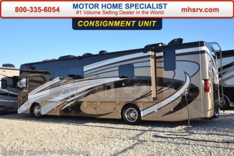 /PICKED UP 4/22/16
**Consignment** Used 2016 Thor Motor Coach Palazzo Diesel Pusher. Model 36.1 with 7,232 miles, (2) slide-out rooms including a driver&#39;s side full wall slide, bath &amp; 1/2, in motion satellite and a full hd stationary satellite, Dream Dinette, exterior LED TV, invisible front paint protection &amp; front electric drop-down overhead bunk, 340 HP Cummins diesel engine with 700 lbs. of torque, Freightliner XC chassis, 6000 Onan diesel generator with AGS, solid surface counters, power driver&#39;s seat, inverter, LCD TV/DVD, residential refrigerator, solid surface countertops, (2) ducted roof A/C units, 3-camera monitoring system, one piece windshield, fiberglass storage compartments, fully automatic hydraulic leveling system, automatic entry step, electric patio awning with integrated LED lighting and much more.  For additional information and photos please visit Motor Home Specialist at www.MHSRV .com or call 800-335-6054.