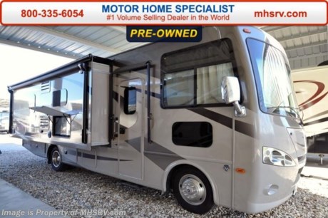 /FL 5-18-16 &lt;a href=&quot;http://www.mhsrv.com/thor-motor-coach/&quot;&gt;&lt;img src=&quot;http://www.mhsrv.com/images/sold-thor.jpg&quot; width=&quot;383&quot; height=&quot;141&quot; border=&quot;0&quot;/&gt;&lt;/a&gt;
Used 2016 Thor Motor Coach Hurricane 27K Model features heated and enclosed underbelly black tank flush, overhead bunk, LED ceiling lighting, passenger side full wall slide, L-shape sofa with free standing dinette, king size bed, HD-Max high gloss exterior, bedroom TV, 12V attic fan, upgraded 15.0 BTU A/C, second auxiliary battery, an exterior entertainment center with 32&quot; TV, Ford chassis with Triton V-10 Ford engine, automatic hydraulic leveling jacks, large LCD TV, tinted one piece windshield, frameless windows, power patio awning with LED lighting, night shades, kitchen backsplash, refrigerator, microwave and much more. For additional information and photos please visit Motor Home Specialist at www.MHSRV .com or call 800-335-6054.