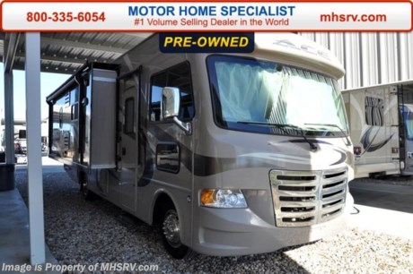 /TX 1/18/16 &lt;a href=&quot;http://www.mhsrv.com/thor-motor-coach/&quot;&gt;&lt;img src=&quot;http://www.mhsrv.com/images/sold-thor.jpg&quot; width=&quot;383&quot; height=&quot;141&quot; border=&quot;0&quot;/&gt;&lt;/a&gt;
Used Thor Motor Coach RV for Sale- 2014 Thor Motor Coach A.C.E. 27.1 with slide and 8,528 miles. This RV is approximately 28 feet 6 inches in length with a Ford V10 engine, Ford chassis, power mirrors with heat, curtains, 4KW Onan generators with 49 hours, power patio awning, door awning, slide-out room toppers, gas/electric water heater, pass-thru storage with side swing baggage doors, power steps, wheel simulators, exterior shower, roof ladder, 5k lb. hitch, automatic leveling system, 3 camera monitoring system, leather sofa, night shades, microwave, 3 burner range with oven, all in 1 bath, memory foam mattress, cab over bunk, ducted A/C, 2 LED TVs and much more. For additional information and photos please visit Motor Home Specialist at www.MHSRV .com or call 800-335-6054.