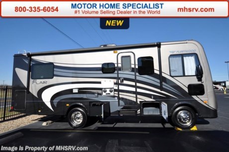 /TX 6-8-16 &lt;a href=&quot;http://www.mhsrv.com/fleetwood-rvs/&quot;&gt;&lt;img src=&quot;http://www.mhsrv.com/images/sold-fleetwood.jpg&quot; width=&quot;383&quot; height=&quot;141&quot; border=&quot;0&quot;/&gt;&lt;/a&gt;
MSRP $98,111. Now Drastically Reduced! Upfront sale prices available everyday at MHSRV .com or call 800-335-6054, You&#39;ll be glad you did! New 2016 Fleetwood Flair 26D Class A Gas Crossover RV now available at Motor Home Specialist, the #1 Volume Selling Motor Home Dealership in the World. The 26D measures approximately 27ft. 10in. in length and is highlighted by a large driver&#39;s side slide-out room, L-shaped kitchen, rear queen bed and innovative compact, yet spacious floor plan design. Optional equipment includes drop down queen with TV, front mask paint protection, satellite ready radio, full body paint, dual glazed windows and 4-point hydraulic leveling system. Just a few of the additional highlights found in the Fleetwood Flair include a powerful Ford V-10 6.8L engine, Tuff-Coat solid fiberglass siding, side hinge luggage doors, electric patio awning, electric entry step, remote and heated side view mirrors, LED TV, refrigerator, microwave, cook top, whole coach water filtration system, porcelain commode, generator, Roto-Cast luggage compartments and much more. For additional coach information, brochure, window sticker, videos, photos, Fleetwood RV reviews, testimonials, additional information about *Motor Home Specialist and what makes us #1 as well as more about the REV Group please visit us at MHSRV .com or call 800-335-6054. At Motor Home Specialist we DO NOT charge any prep or orientation fees like you will find at other dealerships. All sale prices include a 200 point inspection, interior and exterior wash &amp; detail of vehicle, a thorough coach orientation with an MHS technician, an RV Starter&#39;s kit, a night stay in our delivery park featuring landscaped and covered pads with full hook-ups and much more. Free airport shuttle available with purchase for out-of-town buyers. WHY PAY MORE?... WHY SETTLE FOR LESS? 