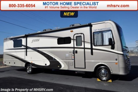 /TX 6-8-16 &lt;a href=&quot;http://www.mhsrv.com/fleetwood-rvs/&quot;&gt;&lt;img src=&quot;http://www.mhsrv.com/images/sold-fleetwood.jpg&quot; width=&quot;383&quot; height=&quot;141&quot; border=&quot;0&quot;/&gt;&lt;/a&gt;
MSRP $125,306. Now Drastically Reduced! Upfront sale prices available everyday at MHSRV .com or call 800-335-6054... You&#39;ll be glad you did! New 2016 Fleetwood Storm 35SK Bath &amp; 1/2 Model Class A Gas Crossover RV for sale at Motor Home Specialist, the #1 Volume Selling Motor Home Dealership in the World. &lt;object width=&quot;400&quot; height=&quot;300&quot;&gt;&lt;param name=&quot;movie&quot; value=&quot;http://www.youtube.com/v/fBpsq4hH-Ws?version=3&amp;amp;hl=en_US&quot;&gt;&lt;/param&gt;&lt;param name=&quot;allowFullScreen&quot; value=&quot;true&quot;&gt;&lt;/param&gt;&lt;param name=&quot;allowscriptaccess&quot; value=&quot;always&quot;&gt;&lt;/param&gt;&lt;embed src=&quot;http://www.youtube.com/v/fBpsq4hH-Ws?version=3&amp;amp;hl=en_US&quot; type=&quot;application/x-shockwave-flash&quot; width=&quot;400&quot; height=&quot;300&quot; allowscriptaccess=&quot;always&quot; allowfullscreen=&quot;true&quot;&gt;&lt;/embed&gt;&lt;/object&gt; The 35SK measures approximately 36ft. 2in. in length and is highlighted by 2 slide-out rooms, bath &amp; 1/2, dinette, rear queen bed and innovative compact, yet spacious floor plan design. Optional equipment includes electric fireplace, residential refrigerator, home theater sound, expandable L-Sofa, front mask paint protection, satellite ready radio, full body paint and dual glazed windows. Just a few of the additional highlights found in the Fleetwood Storm include a powerful Ford V-10 6.8L engine, Tuff-Coat solid fiberglass siding, side hinge luggage doors, electric patio awning, electric entry step, remote and heated side view mirrors, LED TV, refrigerator, microwave, whole coach water filtration system, porcelain commode, generator, hydraulic leveling jacks, Roto-Cast luggage compartments and much more. For additional coach information, brochure, window sticker, videos, photos, Fleetwood RV reviews, testimonials, additional information about *Motor Home Specialist and what makes us #1 as-well-as more about the REV Group please visit us at MHSRV .com or call 800-335-6054. At Motor Home Specialist we DO NOT charge any prep or orientation fees like you will find at other dealerships. All sale prices include a 200 point inspection, interior and exterior wash &amp; detail of vehicle, a thorough coach orientation with an MHS technician, an RV Starter&#39;s kit, a night stay in our delivery park featuring landscaped and covered pads with full hook-ups and much more. Free airport shuttle available with purchase for out-of-town buyers. WHY PAY MORE?... WHY SETTLE FOR LESS? 