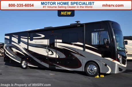 /TX 4-11-16 &lt;a href=&quot;http://www.mhsrv.com/fleetwood-rvs/&quot;&gt;&lt;img src=&quot;http://www.mhsrv.com/images/sold-fleetwood.jpg&quot; width=&quot;383&quot; height=&quot;141&quot; border=&quot;0&quot;/&gt;&lt;/a&gt;
MSRP $212,996. Sale Prices available Everyday at MHSRV .com or call 800-335-6054... You&#39;ll be glad you did! New 2016 Fleetwood Excursion 35B Bunk Model Diesel Pusher RV now at Motor Home Specialist, the #1 Volume Selling Motor Home Dealership in the World. &lt;object width=&quot;400&quot; height=&quot;300&quot;&gt;&lt;param name=&quot;movie&quot; value=&quot;http://www.youtube.com/v/fBpsq4hH-Ws?version=3&amp;amp;hl=en_US&quot;&gt;&lt;/param&gt;&lt;param name=&quot;allowFullScreen&quot; value=&quot;true&quot;&gt;&lt;/param&gt;&lt;param name=&quot;allowscriptaccess&quot; value=&quot;always&quot;&gt;&lt;/param&gt;&lt;embed src=&quot;http://www.youtube.com/v/fBpsq4hH-Ws?version=3&amp;amp;hl=en_US&quot; type=&quot;application/x-shockwave-flash&quot; width=&quot;400&quot; height=&quot;300&quot; allowscriptaccess=&quot;always&quot; allowfullscreen=&quot;true&quot;&gt;&lt;/embed&gt;&lt;/object&gt; The 35E measures approximately 36 ft. 9 in. in length boasting bunk beds, large TV for easy viewing from most anywhere and spacious living area. Optional equipment includes exterior entertainment center, washer/dryer, dual flat panel TV package, drop down queen bed, clear front mask, central vacuum, magic bed and Neutral Loss Protection. Just a few of the additional highlights found in the Fleetwood Excursion include a powerful 340 HP Cummins diesel engine, Allison transmission, full body paint exterior, Tuff-Coat solid fiberglass siding, side hinge luggage doors, electric patio awning, electric entry step, remote heated mirrors with camera, residential style refrigerator, solid surface galley top, microwave/convection oven, whole coach water filtration system, hydraulic leveling system, diesel generator, aluminum wheels and much more. For additional coach information, brochure, window sticker, videos, photos, Fleetwood RV reviews &amp; testimonials, additional information about *Motor Home Specialist and what makes us #1, as well as more about the REV Group please visit us at MHSRV.com or call 800-335-6054. At Motor Home Specialist we DO NOT charge any prep or orientation fees like you will find at other dealerships. All sale prices include a 200 point inspection, interior and exterior wash &amp; detail of vehicle, a thorough coach orientation with an MHS technician, an RV Starter&#39;s kit, a night stay in our delivery park featuring landscaped and covered pads with full hook-ups and much more. Free airport shuttle available with purchase for out-of-town buyers. WHY PAY MORE?... WHY SETTLE FOR LESS? 