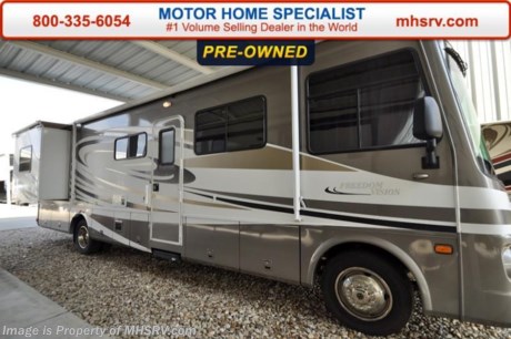 /TX 02/15/16 &lt;a href=&quot;http://www.mhsrv.com/coachmen-rv/&quot;&gt;&lt;img src=&quot;http://www.mhsrv.com/images/sold-coachmen.jpg&quot; width=&quot;383&quot; height=&quot;141&quot; border=&quot;0&quot;/&gt;&lt;/a&gt;
Used Coachmen RV for Sale- 2009 Coachmen Freedom Vision 3150DS with 2 slides and 34,688 miles. This RV is approximately 32 feet in length with a Ford chassis, Ford V10 engine, 5.5KW Onan generator with 67 hours, patio awning, slide-out room toppers, gas/electric water heater, 50 amp service, pass-thru storage, water filtration system, exterior shower, 5K lb. hitch, automatic leveling system, 3 camera monitoring system, leather sofa with sleeper, booth converts to sleeper, day/night shades, convection microwave, 3 burner range, sink covers, all in 1 bath, glass door shower, dual sleep number bed, 2 ducted A/Cs and much more.  For additional information and photos please visit Motor Home Specialist at www.MHSRV.com or call 800-335-6054.