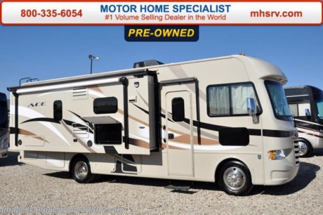 /TX 5-9-16 &lt;a href=&quot;http://www.mhsrv.com/thor-motor-coach/&quot;&gt;&lt;img src=&quot;http://www.mhsrv.com/images/sold-thor.jpg&quot; width=&quot;383&quot; height=&quot;141&quot; border=&quot;0&quot;/&gt;&lt;/a&gt;
Used Thor Motor Coach RV for Sale- 2015 Thor Motor Coach A.C.E. 27.1 with a slide and 12,560 miles. This RV is approximately 28 feet 6 inches in length with a Ford V10 engine, Ford chassis, power mirrors with heat, 4KW generator with 44 hours, power patio awning, door awning, slide-out room toppers, gas/electric water heater, power steps, wheel simulators, exterior shower, roof ladder, automatic leveling system, 3 camera monitoring system, exterior entertainment center, night shades, microwave, 3 burner range with oven, sink covers, all in 1 bath, king bed, cab over bunk, ducted A/C, 2 LED TVs and much more. For additional information and photos please visit Motor Home Specialist at www.MHSRV.com or call 800-335-6054.