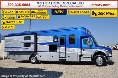 /IL 4-11-16 &lt;a href=&quot;http://www.mhsrv.com/other-rvs-for-sale/dynamax-rv/&quot;&gt;&lt;img src=&quot;http://www.mhsrv.com/images/sold-dynamax.jpg&quot; width=&quot;383&quot; height=&quot;141&quot; border=&quot;0&quot;/&gt;&lt;/a&gt;
Family Owned &amp; Operated and the #1 Volume Selling Motor Home Dealer in the World as well as the #1 Dynamax DX3 Dealer in the World.  &lt;object width=&quot;400&quot; height=&quot;300&quot;&gt;&lt;param name=&quot;movie&quot; value=&quot;http://www.youtube.com/v/fBpsq4hH-Ws?version=3&amp;amp;hl=en_US&quot;&gt;&lt;/param&gt;&lt;param name=&quot;allowFullScreen&quot; value=&quot;true&quot;&gt;&lt;/param&gt;&lt;param name=&quot;allowscriptaccess&quot; value=&quot;always&quot;&gt;&lt;/param&gt;&lt;embed src=&quot;http://www.youtube.com/v/fBpsq4hH-Ws?version=3&amp;amp;hl=en_US&quot; type=&quot;application/x-shockwave-flash&quot; width=&quot;400&quot; height=&quot;300&quot; allowscriptaccess=&quot;always&quot; allowfullscreen=&quot;true&quot;&gt;&lt;/embed&gt;&lt;/object&gt;
MSRP $309,125. 2016 DynaMax DX3 model 37BH with 2 slides &amp; bunks. Perhaps the most luxurious yet affordable Super C motor home on the market! New features for 2016 include the exclusive D-Max design which maximizes structural integrity &amp; stability, Blistein oversized shock absorbers, newly designed aerodynamic fiberglass front &amp; rear caps, vacuum-Laminated 2&quot; insulated floor, one-piece fiberglass roof, Roto-Formed ribbed storage compartments, side-hinged aluminum compartment doors with paddle latches, integrated Carefree Mirage roof-mounted awnings with LED lighting, heavy duty electric triple series 25 entry step, clear vision frameless windows, Aqua-Hot Hydronic System, Sani-Con emptying system with macerating pump, luxurious porcelain tile flooring, decorative crown molding, MCD day/night shades, solid surface countertops, king size Serta Euro top foam mattress, dual 18,000 BTU A/Cs with heat pumps, 8KW Onan diesel generator, 3,000 watt inverter with low voltage automatic start and 2 upgraded 4D AGM house batteries. This Model is powered by the upgraded 9.0L Cummins 350HP diesel engine with 1,000 lbs. of torque &amp; massive 33,000 lb. Freightliner M-2 chassis with 20,000 lb. hitch and 4 point fully automatic hydraulic leveling jacks. Options include the beautiful full body exterior 4-Color package, bunk DVD players and a stackable washer dryer. The DX3 also features a Early American Cherry wood package, an exterior LCD TV &amp; entertainment center, Jacobs C-Brake with low/off/high dash switch, Allison transmission, air brakes with 4 wheel ABS, twin 50 gallon aluminum fuel tanks, electric power windows, remote keyless pad at entry door, 40 inch LCD TV in the living area, Blue-Ray home theater system, In-Motion satellite, flush mounted LED ceiling lights, convection microwave, residential refrigerator, touch screen premium AM/FM/CD/DVD radio, GPS with color monitor, color back-up camera and two color side view cameras.  For additional coach information, brochures, window sticker, videos, photos, DX3 reviews &amp; testimonials as well as additional information about Motor Home Specialist and our manufacturers please visit us at MHSRV .com or call 800-335-6054. At Motor Home Specialist we DO NOT charge any prep or orientation fees like you will find at other dealerships. All sale prices include a 200 point inspection, interior &amp; exterior wash &amp; detail of vehicle, a thorough coach orientation with an MHS technician, an RV Starter&#39;s kit, a nights stay in our delivery park featuring landscaped and covered pads with full hook-ups and much more. WHY PAY MORE?... WHY SETTLE FOR LESS?