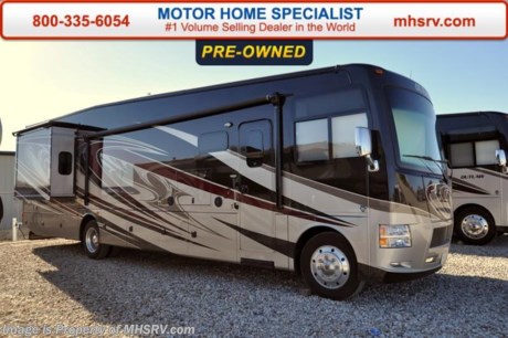 /TX 4-11-16 &lt;a href=&quot;http://www.mhsrv.com/thor-motor-coach/&quot;&gt;&lt;img src=&quot;http://www.mhsrv.com/images/sold-thor.jpg&quot; width=&quot;383&quot; height=&quot;141&quot; border=&quot;0&quot;/&gt;&lt;/a&gt;
Pre-Owned 2016 Bath &amp; 1/2 Outlaw 38RE Residence Edition is unlike any other class A motor home on the market today. From it&#39;s unmistakable vaulted living room and galley ceilings that provide an approximate 8&#39; shower height to it&#39;s almost 9&#39; Cathedral style bedroom ceiling with drop down ceiling fan! The master bedroom is further highlighted by an elevated window with power shade at the foot of the king size bed creating the only &quot;Starlight&quot; window in the industry. The ceilings, however, are just a small part of what makes the Outlaw Residence Edition such an amazing motor home. You can walk through the master bedroom and rear half bath out onto the only above ground patio deck on a class A motor home floor plan available today. The patio is also head and shoulders above the norm featuring a massive 50&quot; LED TV, Bluetooth&#174; sound bar, sink, exterior refrigerator, rear patio awning and even a set of rear steps for access to and from the patio without having to walk through the motor home! All of the exterior kitchen and entertainment amenities are easily secured by the 38RE&#39;s roll down metal storage door with lock. Options include the beautiful full body paint, dual pane windows and an electric fireplace with remote control. The 38RE also features an electric side &amp; rear patio awnings and second exterior LED TV. But the unique and residential features don&#39;t stop there. You will also find perhaps the largest booth/sleeper in the industry with a 48&quot; x 84&quot; sleeping area, a hide-a-bed sofa with sleeper, a power drop-down cabover bunk, a side-by-side residential refrigerator, a huge pantry, pre-plumbing for either a stack or combo washer/dryer and a large 40&quot; LED living room TV with easy viewing even when the slide-out rooms are in. The 38RE rides on the industry leading Ford 26,000lb chassis w/8,000lb. hitch, has beautiful high polished aluminum wheels, full body exterior paint and an unbelievable 158 cu. ft. of exterior storage and 150 gallons of fresh water tank capacity for extended tail-gating and dry-camping capabilities! You will also find, not only, two roof A/C units, but a third wall mount A/C unit in bedroom, swivel front seats with extra table, frameless windows, 3-camera monitoring system, LED ceiling lighting, solid surface kitchen counter &amp; table, Denver Mattress&#174;, LED TV in master bedroom, HDMI video distribution, power charging center, inverter and much more! For additional Outlaw information, brochures, window sticker, videos, photos, reviews, testimonials as well as additional information about Motor Home Specialist and our manufacturers&#39; please visit us at MHSRV .com or call 800-335-6054. 