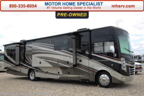 /TX 6-8-16 &lt;a href=&quot;http://www.mhsrv.com/thor-motor-coach/&quot;&gt;&lt;img src=&quot;http://www.mhsrv.com/images/sold-thor.jpg&quot; width=&quot;383&quot; height=&quot;141&quot; border=&quot;0&quot;/&gt;&lt;/a&gt;
Used Thor Motor Coach RV for Sale- 2015 Thor Motor Coach Challenger 37GT with 3 slides and 11,970 miles. This RV is approximately 37 feet 11 inches in length with a Ford V10 engine, Ford chassis, power mirrors with heat, power privacy shades, 5.5KW Onan generator with 53 hours, slide-out room toppers, gas/electric water heater, 50 amp service, pass-thru storage with side swing baggage doors, aluminum wheels, LED running lights, water filtration system, exterior shower, roof ladder, 5K lb. hitch, automatic leveling system, 3 camera monitoring system, exterior entertainment center, inverter, soft touch ceilings, sofa, dual pane windows, solar/black out shades, kitchen island, convection microwave, 3 burner range with oven, sink covers, solid surface counter, all in 1 bath, glass door shower, cab over bunk, 2 ducted A/Cs, 3 flat panel TVs and much more.  For additional information and photos please visit Motor Home Specialist at www.MHSRV .com or call 800-335-6054.