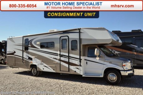 /PICKED UP 5/25/16
**Consignment** Used Coachmen RV for Sale- 2009 Coachmen Leprechaun 320DS with 2 slides and 20,044 miles. This RV is approximately 32 feet 2 inches in length with a Ford 450 chassis, Ford 6.8L engine, power mirrors with heat, power windows and locks, 4KW Onan generator with 159 hours, patio awning, slide-out room toppers, gas/electric water heater, pass-thru storage, wheel simulators, exterior shower, 5K lb. hitch, exterior speakers, leather sofa, convection microwave, 3 burner range, sink covers, glass door shower, cab over bunk,  pillow top mattress, ducted A/C, 2 LCD TVs and much more. For additional information and photos please visit Motor Home Specialist at www.MHSRV.com or call 800-335-6054.