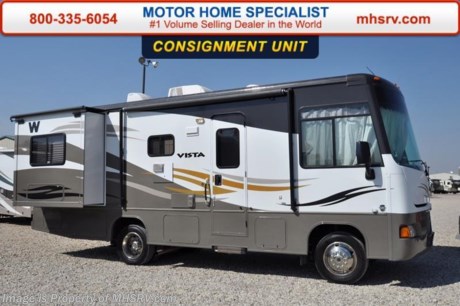 /TX 3/21/16 &lt;a href=&quot;http://www.mhsrv.com/winnebago-rvs/&quot;&gt;&lt;img src=&quot;http://www.mhsrv.com/images/sold-winnebago.jpg&quot; width=&quot;383&quot; height=&quot;141&quot; border=&quot;0&quot;/&gt;&lt;/a&gt;

**Consignment** Used Winnebago RV for Sale- 2010 Winnebago Vista 26P with 2 slides and 27,876 miles. This RV is approximately 26 feet 6 inches in length with a Ford V10 engine, Ford chassis, power mirrors with heat, cruise control, 4KW Onan generator with 147 hours, patio awning, slide-out room toppers, gas/electric water heater, power steps, exterior shower, fiberglass roof with ladder, 5K lb. hitch, automatic leveling system, 3 camera monitoring system, booth converts to sleeper, day/night shades, microwave, fold up counter, 3 burner range with oven, sink covers, glass door shower, ducted A/C, LCD TV and much more. For additional information and photos please visit Motor Home Specialist at www.MHSRV.com or call 800-335-6054.