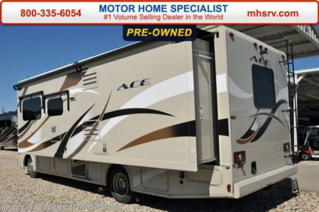 /NC 3/21/16 &lt;a href=&quot;http://www.mhsrv.com/thor-motor-coach/&quot;&gt;&lt;img src=&quot;http://www.mhsrv.com/images/sold-thor.jpg&quot; width=&quot;383&quot; height=&quot;141&quot; border=&quot;0&quot;/&gt;&lt;/a&gt;
Used Thor Motor Coach RV for Sale- 2015 Thor Motor Coach A.C.E. 29.3 with slide and 12,529 miles. This RV is approximately 29 feet 5 inches in length with a Ford V10 engine, Ford chassis, 4KW Onan generator with 11 hours, power patio awning, slide-out room toppers, gas/electric water heater, side swing baggage doors, tank heater, exterior shower, roof ladder, 5K lb. hitch, automatic leveling system, 3 camera monitoring system, exterior entertainment center, inverter, sofa with sleeper, booth converts to sleeper, night shades, power roof vent, microwave, 3 burner range with oven, all in 1 bath, glass door shower, cab over bunk, exterior kitchen with mini fridge, ducted A/C, 2 LED TVs and much more. For additional information and photos please visit Motor Home Specialist at www.MHSRV.com or call 800-335-6054.