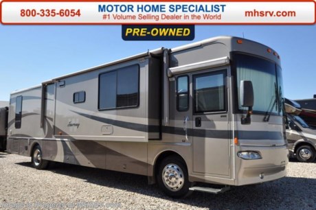 /TX 3/21/16 &lt;a href=&quot;http://www.mhsrv.com/winnebago-rvs/&quot;&gt;&lt;img src=&quot;http://www.mhsrv.com/images/sold-winnebago.jpg&quot; width=&quot;383&quot; height=&quot;141&quot; border=&quot;0&quot;/&gt;&lt;/a&gt;
Used Winnebago RV for Sale- 2004 Winnebago Journey 39K with 3 slides and 31,322 miles. This RV is approximately 39 feet in length with a Caterpillar 350HP engine, Freightliner chassis, power mirrors with heat, power step well cover, 7.5KW Onan generator, power patio and door awnings, slide-out room toppers, gas/electric water heater, pass-thru storage, half length slide-out cargo tray, aluminum wheels, exterior shower, fiberglass roof with ladder, solar panel, 10K lb. hitch, automatic leveling system, back up camera, inverter, 2 sofas, dual pane windows, day/night shades, convection microwave, 3 burner range with oven, solid surface counter, sink covers, 4 door refrigerator, washer/dryer combo, glass door shower with seat and much more.  For additional information and photos please visit Motor Home Specialist at www.MHSRV.com or call 800-335-6054.
