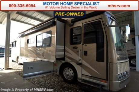/NH 4-11-16 &lt;a href=&quot;http://www.mhsrv.com/american-coach-rv/&quot;&gt;&lt;img src=&quot;http://www.mhsrv.com/images/sold-americancoach.jpg&quot; width=&quot;383&quot; height=&quot;141&quot; border=&quot;0&quot;/&gt;&lt;/a&gt;
Used American RV for Sale- 2005 American Coach Eagle 40J with 3 slides and 77,028 miles. This RV is approximately 39 feet 5 inches in length with a Cummins 400HP engine with a side radiator, Spartan raised rail chassis with IFS, power mirrors with heat, power pedals, Trip-Tek, 2 stage engine brake, 7.5KW Onan generator with power slide, power patio and door awnings, window awnings, slide-out room toppers, 50 amp power cord reel, pass-thru storage with side swing baggage doors, full &amp; half length slide-out cargo trays, aluminum wheels, fiberglass roof with ladder, automatic leveling systems, back up camera, exterior entertainment center, inverter, ceramic tile floors, dual pane windows, day/night shades, solid surface counters, 4 door refrigerator, washer/dryer combo, pillow top mattress, 2 ducted A/Cs with heat pumps and much more.  For additional information and photos please visit Motor Home Specialist at www.MHSRV.com or call 800-335-6054.