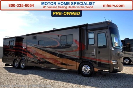 /TX 4-11-16 &lt;a href=&quot;http://www.mhsrv.com/other-rvs-for-sale/mandalay-rv/&quot;&gt;&lt;img src=&quot;http://www.mhsrv.com/images/sold-mandalay.jpg&quot; width=&quot;383&quot; height=&quot;141&quot; border=&quot;0&quot;/&gt;&lt;/a&gt;
Used Thor RV for Sale- 2009 Thor Mandalay 43C with 4 slides and 59,766 miles. This RV is approximately 44 feet 3 inches in length with a Cummins 425HP engine with side radiator, Freightliner 425HP engine with side radiator, Freightliner raised rail chassis with IFS, tag axle, 2 stage engine brake, power mirrors with heat, power pedals, power privacy shade, 10KW Onan generator with 219 hours, power patio and door awnings, slide-out room toppers, window awnings, slide-out room toppers, Oasis water heater, 50 amp power cord reel, pass-thru storage with side swing baggage doors, full length slide-out cargo tray, aluminum wheels, clear front paint mask, keyless entry, water filtration system, fiberglass roof with ladder, 10K lb. hitch, automatic leveling system, 3 camera monitoring system, inverter, exterior entertainment center, ceramic tile floors, sofa with sleeper, dual pane windows, fireplace, convection microwave, central vacuum, solid surface counter, washer/dryer stack, glass door shower with seat, king bed, 3 ducted A/Cs with heat pumps, 3 flat panel TVs and much more. For additional information and photos please visit Motor Home Specialist at www.MHSRV.com or call 800-335-6054.