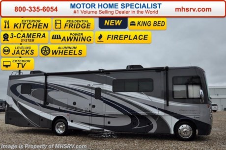 /TX 11/11/16 MSRP $186,054. This luxury RV features (3) slide-out rooms, king size bed, fireplace, exterior kitchen, large retractable TV, frameless windows, exterior speakers, LED lighting, beautiful decor, residential refrigerator, inverter and bedroom TV. Optional equipment includes the beautiful full body paint exterior, leatherette theater seats IPO sofa, frameless dual pane windows and a 3-burner range with oven. The all new 2017 Thor Motor Coach Challenger also features one of the most impressive lists of standard equipment in the RV industry including a Ford Triton V-10 engine, 22-Series ford chassis with aluminum wheels, fully automatic hydraulic leveling system, electric overhead Hide-Away Loft, electric patio awning with LED lighting, side hinged baggage doors, exterior entertainment center, day/night shades, solid surface kitchen counter, dual roof A/C units, 5500 Onan generator, gas/electric water heater, heated and enclosed holding tanks and the RAPID CAMP remote system. Rapid Camp allows you to operate your slide-out room, generator, leveling jacks when applicable, power awning, selective lighting and more all from a touchscreen remote control. A few new features for 2017 include your choice of two beautiful high gloss glazed wood packages, roller shades in the cab area, 32 inch TVs in the bedroom, new solid surface kitchen counter and much more. For additional information, brochures, and videos please visit Motor Home Specialist at MHSRV .com or Call 800-335-6054. At Motor Home Specialist we DO NOT charge any prep or orientation fees like you will find at other dealerships. All sale prices include a 200 point inspection, interior and exterior wash &amp; detail of vehicle, a thorough coach orientation with an MHSRV technician, an RV Starter&#39;s kit, a night stay in our delivery park featuring landscaped and covered pads with full hook-ups and much more. Free airport shuttle available with purchase for out-of-town buyers. Read From THOUSANDS of Testimonials at MHSRV .com and See What They Had to Say About Their Experience at Motor Home Specialist. WHY PAY MORE?...... WHY SETTLE FOR LESS?  &lt;object width=&quot;400&quot; height=&quot;300&quot;&gt;&lt;param name=&quot;movie&quot; value=&quot;//www.youtube.com/v/VZXdH99Xe00?hl=en_US&amp;amp;version=3&quot;&gt;&lt;/param&gt;&lt;param name=&quot;allowFullScreen&quot; value=&quot;true&quot;&gt;&lt;/param&gt;&lt;param name=&quot;allowscriptaccess&quot; value=&quot;always&quot;&gt;&lt;/param&gt;&lt;embed src=&quot;//www.youtube.com/v/VZXdH99Xe00?hl=en_US&amp;amp;version=3&quot; type=&quot;application/x-shockwave-flash&quot; width=&quot;400&quot; height=&quot;300&quot; allowscriptaccess=&quot;always&quot; allowfullscreen=&quot;true&quot;&gt;&lt;/embed&gt;&lt;/object&gt;