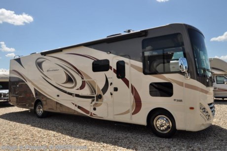 /TX 9/26/16 &lt;a href=&quot;http://www.mhsrv.com/thor-motor-coach/&quot;&gt;&lt;img src=&quot;http://www.mhsrv.com/images/sold-thor.jpg&quot; width=&quot;383&quot; height=&quot;141&quot; border=&quot;0&quot;/&gt;&lt;/a&gt; Visit MHSRV.com or Call 800-335-6054 for Upfront &amp; Every Day Low Sale Price! Family Owned &amp; Operated and the #1 Volume Selling Motor Home Dealer in the World as well as the #1 Thor Motor Coach Dealer in the World.  &lt;object width=&quot;400&quot; height=&quot;300&quot;&gt;&lt;param name=&quot;movie&quot; value=&quot;//www.youtube.com/v/VZXdH99Xe00?hl=en_US&amp;amp;version=3&quot;&gt;&lt;/param&gt;&lt;param name=&quot;allowFullScreen&quot; value=&quot;true&quot;&gt;&lt;/param&gt;&lt;param name=&quot;allowscriptaccess&quot; value=&quot;always&quot;&gt;&lt;/param&gt;&lt;embed src=&quot;//www.youtube.com/v/VZXdH99Xe00?hl=en_US&amp;amp;version=3&quot; type=&quot;application/x-shockwave-flash&quot; width=&quot;400&quot; height=&quot;300&quot; allowscriptaccess=&quot;always&quot; allowfullscreen=&quot;true&quot;&gt;&lt;/embed&gt;&lt;/object&gt; 
MSRP $141,676. New 2017 Thor Motor Coach Hurricane: 34F Model is approximately 35 feet 10 inches in length with a full wall slide, exterior TV, second auxiliary battery, bedroom TV, heated and enclosed underbelly, black tank flush, LED ceiling lighting, sofa with sleeper, king size bed and a power Hide-Away overhead loft. Optional equipment includes the beautiful partial paint exterior, power driver&#39;s seat and a 12V attic fan. The all new Thor Motor Coach Hurricane RV also features a Ford chassis with Triton V-10 Ford engine, automatic hydraulic leveling jacks, large TV, tinted one piece windshield, frameless windows, power patio awning with LED lighting, night shades, kitchen backsplash, refrigerator, microwave and much more. For additional coach information, brochures, window sticker, videos, photos, Hurricane reviews, testimonials as well as additional information about Motor Home Specialist and our manufacturers&#39; please visit us at MHSRV .com or call 800-335-6054. At Motor Home Specialist we DO NOT charge any prep or orientation fees like you will find at other dealerships. All sale prices include a 200 point inspection, interior and exterior wash &amp; detail of vehicle, a thorough coach orientation with an MHS technician, an RV Starter&#39;s kit, a night stay in our delivery park featuring landscaped and covered pads with full hook-ups and much more. Free airport shuttle available with purchase for out-of-town buyers. WHY PAY MORE?... WHY SETTLE FOR LESS? 