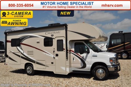 /CO 8-15-16 &lt;a href=&quot;http://www.mhsrv.com/thor-motor-coach/&quot;&gt;&lt;img src=&quot;http://www.mhsrv.com/images/sold-thor.jpg&quot; width=&quot;383&quot; height=&quot;141&quot; border=&quot;0&quot; /&gt;&lt;/a&gt;      Visit MHSRV.com or Call 800-335-6054 for Upfront &amp; Every Day Low Sale Price! #1 Volume Selling Motor Home Dealer in the World. MSRP $90,967. New 2017 Thor Motor Coach Chateau Class C RV Model 24C with Ford E-450 chassis, Ford Triton V-10 engine &amp; 8,000 lb. trailer hitch. This unit measures approximately 24 feet 11 inches in length with a slide. Optional equipment includes the all new HD-Max exterior color, convection microwave, leatherette booth dinette, child safety tether, 12V attic fan, upgraded A/C, exterior shower, heated holding tanks, second auxiliary battery, wheel liners, keyless cab entry, valve stem extenders, spare tire kit, back up monitor, heated remote exterior mirrors with side cameras, leatherette driver/passenger seats, cockpit carpet mat &amp; dash applique. The Chateau Class C RV has an incredible list of standard features for 2017 as well including Mega exterior storage, power windows and locks, power patio awning with integrated LED lighting, roof ladder, in-dash media center w/DVD/CD/AM/FM &amp; Bluetooth, deluxe exterior mirrors, bunk ladder, refrigerator, microwave, flip-up counter-top extension, large TV on swivel in cab-over, power vent in bath, skylight above shower, Onan generator, auto transfer switch, roof A/C, cab A/C, battery disconnect switch, auxiliary battery, water heater and much more. For additional information, brochures, and videos please visit Motor Home Specialist at  MHSRV .com or Call 800-335-6054. At Motor Home Specialist we DO NOT charge any prep or orientation fees like you will find at other dealerships. All sale prices include a 200 point inspection, interior and exterior wash &amp; detail of vehicle, a thorough coach orientation with an MHS technician, an RV Starter&#39;s kit, a night stay in our delivery park featuring landscaped and covered pads with full hook-ups and much more. Free airport shuttle available with purchase for out-of-town buyers. Read From THOUSANDS of Testimonials at MHSRV .com and See What They Had to Say About Their Experience at Motor Home Specialist. WHY PAY MORE?...... WHY SETTLE FOR LESS? 