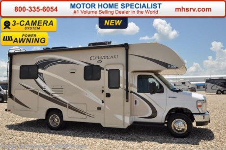 6-19-17 &lt;a href=&quot;http://www.mhsrv.com/thor-motor-coach/&quot;&gt;&lt;img src=&quot;http://www.mhsrv.com/images/sold-thor.jpg&quot; width=&quot;383&quot; height=&quot;141&quot; border=&quot;0&quot;/&gt;&lt;/a&gt; MSRP $90,967. New 2017 Thor Motor Coach Chateau Class C RV Model 24C with Ford E-450 chassis, Ford Triton V-10 engine &amp; 8,000 lb. trailer hitch. This unit measures approximately 24 feet 11 inches in length with a slide. Optional equipment includes the all new HD-Max exterior color, convection microwave, leatherette booth dinette, child safety tether, 12V attic fan, upgraded A/C, exterior shower, heated holding tanks, second auxiliary battery, wheel liners, keyless cab entry, valve stem extenders, spare tire kit, back up monitor, heated remote exterior mirrors with side cameras, leatherette driver/passenger seats, cockpit carpet mat &amp; dash applique. The Chateau Class C RV has an incredible list of standard features for 2017 as well including Mega exterior storage, power windows and locks, power patio awning with integrated LED lighting, roof ladder, in-dash media center w/DVD/CD/AM/FM &amp; Bluetooth, deluxe exterior mirrors, bunk ladder, refrigerator, microwave, flip-up counter-top extension, large TV on swivel in cab-over, power vent in bath, skylight above shower, Onan generator, auto transfer switch, roof A/C, cab A/C, battery disconnect switch, auxiliary battery, water heater and much more. For additional information, brochures, and videos please visit Motor Home Specialist at  MHSRV .com or Call 800-335-6054. At Motor Home Specialist we DO NOT charge any prep or orientation fees like you will find at other dealerships. All sale prices include a 200 point inspection, interior and exterior wash &amp; detail of vehicle, a thorough coach orientation with an MHS technician, an RV Starter&#39;s kit, a night stay in our delivery park featuring landscaped and covered pads with full hook-ups and much more. Free airport shuttle available with purchase for out-of-town buyers. Read From THOUSANDS of Testimonials at MHSRV .com and See What They Had to Say About Their Experience at Motor Home Specialist. WHY PAY MORE?...... WHY SETTLE FOR LESS? 