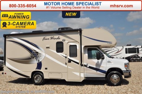 /AK 9/26/16 &lt;a href=&quot;http://www.mhsrv.com/thor-motor-coach/&quot;&gt;&lt;img src=&quot;http://www.mhsrv.com/images/sold-thor.jpg&quot; width=&quot;383&quot; height=&quot;141&quot; border=&quot;0&quot;/&gt;&lt;/a&gt; Visit MHSRV.com or Call 800-335-6054 for Upfront &amp; Every Day Low Sale Price! #1 Volume Selling Motor Home Dealer in the World. MSRP $87,067. New 2017 Thor Motor Coach Four Winds Class C RV Model 22B with Ford E-450 chassis, Ford Triton V-10 engine &amp; 8,000 lb. trailer hitch. This unit measures approximately 24 feet in length. Optional equipment includes the all new HD-Max exterior color, convection microwave, leatherette booth dinette, child safety tether, 12V attic fan, upgraded A/C, outside shower, heated holding tanks, second auxiliary battery, wheel liners, keyless cab entry, valve stem extenders, spare tire, back-up monitor, remote exterior mirrors with side cameras, leatherette driver/passenger seats, cockpit carpet mat and dash applique. The Four Winds Class C RV has an incredible list of standard features for 2017 as well including power windows and locks, power patio awning with integrated LED lighting, roof ladder, in-dash media center w/DVD/CD/AM/FM &amp; Bluetooth, deluxe exterior mirrors, bunk ladder, refrigerator, microwave, flip-up counter-top extension, large TV in cab-over, Onan generator, auto transfer switch, roof A/C, cab A/C, battery disconnect switch, auxiliary battery, water heater and much more. For additional information, brochures, and videos please visit Motor Home Specialist at  MHSRV .com or Call 800-335-6054. At Motor Home Specialist we DO NOT charge any prep or orientation fees like you will find at other dealerships. All sale prices include a 200 point inspection, interior and exterior wash &amp; detail of vehicle, a thorough coach orientation with an MHS technician, an RV Starter&#39;s kit, a night stay in our delivery park featuring landscaped and covered pads with full hook-ups and much more. Free airport shuttle available with purchase for out-of-town buyers. Read From THOUSANDS of Testimonials at MHSRV .com and See What They Had to Say About Their Experience at Motor Home Specialist. WHY PAY MORE?...... WHY SETTLE FOR LESS? 