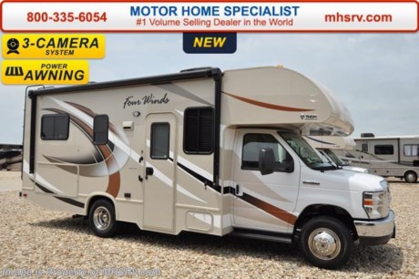 /TX 7-25-16 &lt;a href=&quot;http://www.mhsrv.com/thor-motor-coach/&quot;&gt;&lt;img src=&quot;http://www.mhsrv.com/images/sold-thor.jpg&quot; width=&quot;383&quot; height=&quot;141&quot; border=&quot;0&quot; /&gt;&lt;/a&gt;      Visit MHSRV.com or Call 800-335-6054 for Upfront &amp; Every Day Low Sale Price! #1 Volume Selling Motor Home Dealer in the World. MSRP $87,442. New 2017 Thor Motor Coach Four Winds Class C RV Model 23U with Ford E-450 chassis, Ford Triton V-10 engine &amp; 8,000 lb. trailer hitch. This unit measures approximately 24 feet 10 inches in length. Optional equipment includes the beautiful HD-Max exterior color, convection microwave, leatherette booth dinette, child safety tether, attic fan, upgraded A/C, exterior shower, heated holding tanks, second auxiliary battery, wheel liners, keyless cab entry, valve stem extenders, spare tire kit, back up monitor, heated remote exterior mirrors with side cameras, leatherette driver &amp; passenger chairs, cockpit carpet mat and dash applique. The Four Winds Class C RV has an incredible list of standard features for 2017 as well including Mega exterior storage, power windows and locks, power patio awning with integrated LED lighting, roof ladder, in-dash media center w/DVD/CD/AM/FM, deluxe exterior mirrors, bunk ladder, refrigerator, microwave, flip-up counter-top extension, skylight above shower, Onan generator, auto transfer switch, roof A/C, cab A/C, battery disconnect switch, auxiliary battery, water heater and much more. For additional information, brochures, and videos please visit Motor Home Specialist at  MHSRV .com or Call 800-335-6054. At Motor Home Specialist we DO NOT charge any prep or orientation fees like you will find at other dealerships. All sale prices include a 200 point inspection, interior and exterior wash &amp; detail of vehicle, a thorough coach orientation with an MHS technician, an RV Starter&#39;s kit, a night stay in our delivery park featuring landscaped and covered pads with full hook-ups and much more. Free airport shuttle available with purchase for out-of-town buyers. Read From THOUSANDS of Testimonials at MHSRV .com and See What They Had to Say About Their Experience at Motor Home Specialist. WHY PAY MORE?...... WHY SETTLE FOR LESS? 