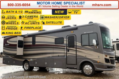 /TX 11/15/16 &lt;a href=&quot;http://www.mhsrv.com/fleetwood-rvs/&quot;&gt;&lt;img src=&quot;http://www.mhsrv.com/images/sold-fleetwood.jpg&quot; width=&quot;383&quot; height=&quot;141&quot; border=&quot;0&quot;/&gt;&lt;/a&gt;   Family owned &amp; operated with upfront pricing everyday! MSRP $186,748. New 2017 Fleetwood Bounder RV for sale at Motor Home Specialist, the #1 Volume Selling Motor Home Dealership in the World. The 35K measures approximately 36ft. 3in. in length and is highlighted by 2 slide-out rooms, bath &amp; 1/2 and a large LED TV. New standard features for the 2017 Bounder include a residential refrigerator, clear front mask, exterior entertainment center, electric fireplace, gravity fill, auto generator start, driver &amp; passenger center table, roller shades, solid surface counter top in the bathroom, enhanced window treatments, enclosed interior control center, stainless steel convection microwave and enhanced composite tile floor throughout. This beautiful RV includes the LX Package which features a king size mattress, 7KW generator, undercarriage lighting, 50 amp power cord reel, chrome exterior mirrors, chrome luggage door handles and a heat pump. Additional options includes a washer/dryer, Hide-A-Loft, rear ladder and a Winegard DSS System. Just a few of the additional highlights found in the Fleetwood Bounder include a powerful Ford V-10 6.8L engine, Tuff-Coat solid fiberglass siding, enhanced furniture styling, deluxe awning, automatic leveling jacks, electric entry step, remote mirrors w/camera, dual roof A/C and much more. For additional coach information, brochure, window sticker, videos, photos, Fleetwood RV reviews, testimonials, additional information about Motor Home Specialist and *what makes us #1 as well as more about the REV Group please visit us at MHSRV .com or call 800-335-6054. At Motor Home Specialist we DO NOT charge any prep or orientation fees like you will find at other dealerships. All sale prices include a 200 point inspection, interior and exterior wash &amp; detail of vehicle, a thorough coach orientation with an MHS technician, an RV Starter&#39;s kit, a night stay in our delivery park featuring landscaped and covered pads with full hook-ups and much more. Free airport shuttle available with purchase for out-of-town buyers. WHY PAY MORE?... WHY SETTLE FOR LESS? 