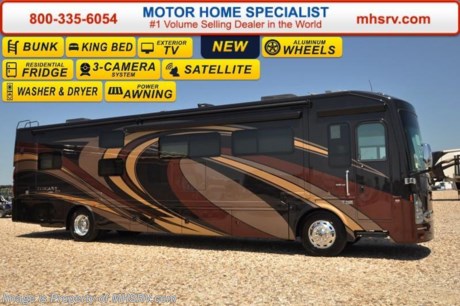 /MO 2-20-17 &lt;a href=&quot;http://www.mhsrv.com/thor-motor-coach/&quot;&gt;&lt;img src=&quot;http://www.mhsrv.com/images/sold-thor.jpg&quot; width=&quot;383&quot; height=&quot;141&quot; border=&quot;0&quot;/&gt;&lt;/a&gt;    Visit MHSRV.com or Call 800-335-6054 for Upfront &amp; Every Day Low Sale Price! Family Owned &amp; Operated and the #1 Volume Selling Motor Home Dealer in the World as well as the #1 Thor Motor Coach in the World. MSRP $291,809. New 2017 Thor Motor Coach Tuscany with 3 slides. Model 40BX Bunk Model. This luxury diesel motor home measures approximately 41 feet in length and is highlighted bunk beds, king size bed, residential refrigerator, stack washer/dryer, exterior entertainment center, 360 HP Cummins Engine w/800 ft lb. torque, Freightliner XC raised rail chassis, 8KW Onan diesel generator and a 2000 Watt inverter w/100 Amp charge. Options include the beautiful full body and a cockpit overhead TV. The Tuscany XTE has one of the most impressive selection of standard features including high polished aluminum wheels, dual fuel fills, automatic leveling jacks, tinted one piece windshield, invisible bra, slide-out room awning, full basement pass-through storage, side hinge baggage doors, electric windshield solar &amp; privacy roller shade, LED ceiling lighting, hardwood cabinets, chrome power mirrors with heat, electric step well cover, TV in bedroom, 3-camera monitoring system, home theater system with Blue-Ray DVD, tile flooring, automatic generator start, microwave/convection oven, energy management system as well as heated &amp; enclosed holding tanks and MUCH more.  For additional coach information, brochures, window sticker, videos, photos, Tuscany reviews, testimonials as well as additional information about Motor Home Specialist and our manufacturers&#39; please visit us at MHSRV .com or call 800-335-6054. At Motor Home Specialist we DO NOT charge any prep or orientation fees like you will find at other dealerships. All sale prices include a 200 point inspection, interior and exterior wash &amp; detail of vehicle, a thorough coach orientation with an MHS technician, an RV Starter&#39;s kit, a night stay in our delivery park featuring landscaped and covered pads with full hook-ups and much more. Free airport shuttle available with purchase for out-of-town buyers. WHY PAY MORE?... WHY SETTLE FOR LESS? 