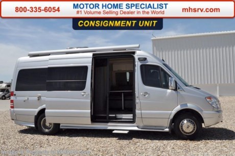 /TX 7/11/16   SOLD    **Consignment** Used Leisure Travel RV for Sale- 2013 Leisure Travel Free Spirit SS with slide and 12,138 miles. This RV is approximately 23 feet 2 inches in length with a Sprinter chassis, diesel engine, power mirrors with heat, GPS, power windows, Onan generator, power patio awning, tankless water heater, wheel simulators, water hose, roof ladder, 7.5K lb. hitch, back up camera, soft touch ceilings, leather sofa with sleeper, convection microwave, solid surface counter, sink covers, glass door shower, all in 1 bath, A/C and much more. For additional information and photos please visit Motor Home Specialist at www.MHSRV.com or call 800-335-6054.