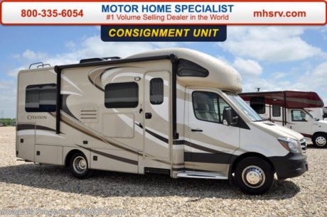 /TX 5-18-16 &lt;a href=&quot;http://www.mhsrv.com/thor-motor-coach/&quot;&gt;&lt;img src=&quot;http://www.mhsrv.com/images/sold-thor.jpg&quot; width=&quot;383&quot; height=&quot;141&quot; border=&quot;0&quot;/&gt;&lt;/a&gt;
**Consignment** Used Thor Motor Coach RV for Sale- 2016 Thor Motor Coach Chateau 24ST with slide and 6,602 miles. This RV is approximately 25 feet 7 inches in length with a Mercedes diesel engine, sprinter, 3.6KW Onan generator with 61 hours, power windows, power mirrors, power patio awning, slide-out toppers, gas/electric water heater, black tank rinsing system, exterior shower, 5K lb. hitch, back up camera, exterior entertainment center, night shades, convection microwave, solid surface counter, all in 1 bath, cab over loft, ducted A/C and much more. For additional information and photos please visit Motor Home Specialist at www.MHSRV.com or call 800-335-6054.