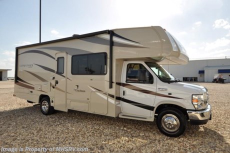 /TX 11/15/16 &lt;a href=&quot;http://www.mhsrv.com/coachmen-rv/&quot;&gt;&lt;img src=&quot;http://www.mhsrv.com/images/sold-coachmen.jpg&quot; width=&quot;383&quot; height=&quot;141&quot; border=&quot;0&quot;/&gt;&lt;/a&gt;  Family Owned &amp; Operated and the #1 Volume Selling Motor Home Dealer in the World as well as the #1 Coachmen in the World. MSRP $101,751. New 2017 Coachmen Leprechaun Model 260FS. This Luxury Class C RV measures approximately 27 feet 5 inches in length and is powered by a Ford Triton V-10 engine and E-450 Super Duty chassis. This beautiful RV includes the Leprechaun Banner Edition which features tinted windows, rear ladder, upgraded sofa, child safety net and ladder (N/A with front entertainment center), Bluetooth AM/FM/CD monitoring &amp; back up camera, power awning, LED exterior &amp; interior lighting, pop-up power tower, hitch &amp; wire, slide out awning, glass shower door, Onan generator, night shades, roller bearing drawer glides, Travel Easy Roadside Assistance &amp; Azdel composite sidewalls. Additional options include the molded front cap with LED lights, dual recliners, spare tire, swivel driver &amp; passenger seats, exterior privacy windshield cover, exterior camp table, upgraded A/C with heat pump, air assist suspension, cockpit table, coach TV with DVD player and an exterior entertainment center. This amazing class C also features the Leprechaun Luxury package that includes side view cameras, driver &amp; passenger leatherette seat covers, heated &amp; remote mirrors, convection microwave, wood grain dash applique, water heater, dual coach batteries, power vent fan and heated tank pads. For additional coach information, brochures, window sticker, videos, photos, Leprechaun reviews, testimonials as well as additional information about Motor Home Specialist and our manufacturers&#39; please visit us at MHSRV .com or call 800-335-6054. At Motor Home Specialist we DO NOT charge any prep or orientation fees like you will find at other dealerships. All sale prices include a 200 point inspection, interior and exterior wash &amp; detail of vehicle, a thorough coach orientation with an MHS technician, an RV Starter&#39;s kit, a night stay in our delivery park featuring landscaped and covered pads with full hook-ups and much more. Free airport shuttle available with purchase for out-of-town buyers. WHY PAY MORE?... WHY SETTLE FOR LESS? 