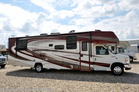 /TX 2/20/17 &lt;a href=&quot;http://www.mhsrv.com/coachmen-rv/&quot;&gt;&lt;img src=&quot;http://www.mhsrv.com/images/sold-coachmen.jpg&quot; width=&quot;383&quot; height=&quot;141&quot; border=&quot;0&quot;/&gt;&lt;/a&gt;  Family Owned &amp; Operated and the #1 Volume Selling Motor Home Dealer in the World as well as the #1 Coachmen in the World. &lt;object width=&quot;400&quot; height=&quot;300&quot;&gt;&lt;param name=&quot;movie&quot; value=&quot;//www.youtube.com/v/rUwAfncaG3M?version=3&amp;amp;hl=en_US&quot;&gt;&lt;/param&gt;&lt;param name=&quot;allowFullScreen&quot; value=&quot;true&quot;&gt;&lt;/param&gt;&lt;param name=&quot;allowscriptaccess&quot; value=&quot;always&quot;&gt;&lt;/param&gt;&lt;embed src=&quot;//www.youtube.com/v/rUwAfncaG3M?version=3&amp;amp;hl=en_US&quot; type=&quot;application/x-shockwave-flash&quot; width=&quot;400&quot; height=&quot;300&quot; allowscriptaccess=&quot;always&quot; allowfullscreen=&quot;true&quot;&gt;&lt;/embed&gt;&lt;/object&gt; 
MSRP $122,101. New 2017 Coachmen Leprechaun Model 319MB. This Luxury Class C RV measures approximately 32 feet 11 inches in length and is powered by a Ford Triton V-10 engine and E-450 Super Duty chassis. This beautiful RV includes the Leprechaun Banner Edition which features tinted windows, rear ladder, upgraded sofa, child safety net and ladder (N/A with front entertainment center), Bluetooth AM/FM/CD monitoring &amp; back up camera, power awning, LED exterior &amp; interior lighting, pop-up power tower, 50 gallon fresh water tank, 5K lb. hitch &amp; wire, slide out awning, glass shower door, Onan generator, 80&quot; long bed, night shades, roller bearing drawer glides, Travel Easy Roadside Assistance &amp; Azdel composite sidewalls. Additional options include beautiful full body paint, aluminum rims, bedroom TV, hydraulic leveling jacks, dual recliners, molded front cap with LED lights, spare tire, swivel driver &amp; passenger seats, exterior privacy windshield cover, electric fireplace, 15,000 BTU A/C with heat pump, air assist suspension, cockpit table, 39&quot; LED TV on an electric lift, automatic satellite system, exterior entertainment center as well as an exterior camp table, sink and refrigerator. This amazing class C also features the Leprechaun Luxury package that includes side view cameras, driver &amp; passenger leatherette seat covers, heated &amp; remote mirrors, convection microwave, wood grain dash applique, upgraded mattress, 6 gallon gas/electric water heater, dual coach batteries, cab-over &amp; bedroom power vent fan and heated tank pads. For additional coach information, brochures, window sticker, videos, photos, Leprechaun reviews, testimonials as well as additional information about Motor Home Specialist and our manufacturers&#39; please visit us at MHSRV .com or call 800-335-6054. At Motor Home Specialist we DO NOT charge any prep or orientation fees like you will find at other dealerships. All sale prices include a 200 point inspection, interior and exterior wash &amp; detail of vehicle, a thorough coach orientation with an MHS technician, an RV Starter&#39;s kit, a night stay in our delivery park featuring landscaped and covered pads with full hook-ups and much more. Free airport shuttle available with purchase for out-of-town buyers. WHY PAY MORE?... WHY SETTLE FOR LESS? 