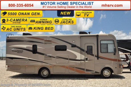 /OK 11/15/16 &lt;a href=&quot;http://www.mhsrv.com/coachmen-rv/&quot;&gt;&lt;img src=&quot;http://www.mhsrv.com/images/sold-coachmen.jpg&quot; width=&quot;383&quot; height=&quot;141&quot; border=&quot;0&quot;/&gt;&lt;/a&gt;    Family Owned &amp; Operated and the #1 Volume Selling Motor Home Dealer in the World as well as the #1 Coachmen Dealer in the World. MSRP $115,353. The All New 2017 Coachmen Pursuit 27KBP. This new Class A motor home is approximately 29 feet in length with a slide, king size bed, Ford V-10 engine and Ford chassis. Options include frameless windows, 5.5KW Onan generator, 50 amp service, 2nd A/C, automatic levelers, exterior entertainment center and the Travel Easy Roadside Assistance program. Each Pursuit comes standard with a power drop down overhead loft, ball bearing drawer guides, hardwood cabinet doors, cockpit table, 32&quot; LCD TV with DVD player, mudroom, pantry, pull-out pantry with counter top, power bath vent, skylight, double coach battery, cruise control, back up monitor, power entrance step, power patio awning, hitch with 7-way plug, roof ladder and much more.  For additional coach information, brochures, window sticker, videos, photos, Pursuit RV reviews, testimonials as well as additional information about Motor Home Specialist and our manufacturers&#39; please visit us at MHSRV .com or call 800-335-6054. At Motor Home Specialist we DO NOT charge any prep or orientation fees like you will find at other dealerships. All sale prices include a 200 point inspection, interior and exterior wash &amp; detail of vehicle, a thorough coach orientation with an MHSRV technician, an RV Starter&#39;s kit, a night stay in our delivery park featuring landscaped and covered pads with full hook-ups and much more. Free airport shuttle available with purchase for out-of-town buyers. WHY PAY MORE?... WHY SETTLE FOR LESS? 