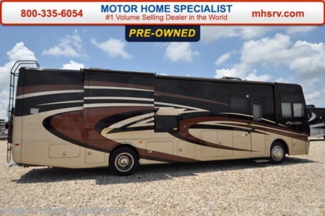 /AZ 7-25-16 &lt;a href=&quot;http://www.mhsrv.com/thor-motor-coach/&quot;&gt;&lt;img src=&quot;http://www.mhsrv.com/images/sold-thor.jpg&quot; width=&quot;383&quot; height=&quot;141&quot; border=&quot;0&quot; /&gt;&lt;/a&gt;    Used Thor Motor Coach RV for Sale- 2014 Thor Motor Coach Palazzo 36.1 with 2 slides and only 6,167 miles. This RV is approximately 37 feet 2 inches in length with a Cummins 300HP engine, Freightliner chassis, power mirrors with heat 6KW Onan generator with AGS, power patio awning, gas/electric water heater, pass-thru storage with side swing baggage doors, half length slide-out cargo, tank heater, exterior shower, 10K lb. hitch, exterior entertainment center, inverter, cab over loft, washer/dryer stack, dual pane windows and much more. For additional information and photos please visit Motor Home Specialist at www.MHSRV.com or call 800-335-6054.