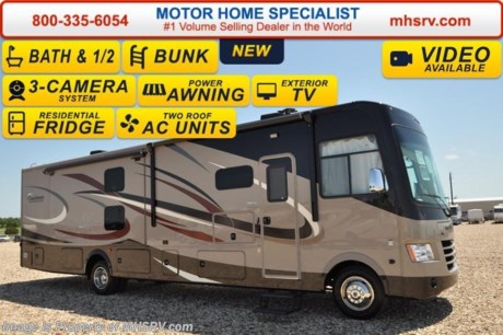 /TX 8/22/16 &lt;a href=&quot;http://www.mhsrv.com/coachmen-rv/&quot;&gt;&lt;img src=&quot;http://www.mhsrv.com/images/sold-coachmen.jpg&quot; width=&quot;383&quot; height=&quot;141&quot; border=&quot;0&quot; /&gt;&lt;/a&gt; Receive a $2,000 Gift Card with purchase from Motor Home Specialist Offer Ends September 15th, 2016.   Family Owned &amp; Operated and the #1 Volume Selling Motor Home Dealer in the World as well as the #1 Coachmen Dealer in the World. &lt;iframe width=&quot;400&quot; height=&quot;300&quot; src=&quot;https://www.youtube.com/embed/sYHR4QtB5TY&quot; frameborder=&quot;0&quot; allowfullscreen&gt;&lt;/iframe&gt;  
MSRP $143,283 - New 2017 Coachmen Mirada Model 35BH. It measures approximately 36 feet 10 inches in length and features bunk beds, bath &amp; 1/2, solid surface kitchen countertop, hardwood cabinet doors, frameless tinted windows, reclining/swivel pilot seats, solar privacy shades throughout, power windshield shade, 3 burner range with oven, double door refrigerator, glass door shower, Onan generator, power steps, pass-thru storage, power patio awning, 3 camera monitoring, power heated mirrors, rear ladder and much more. Options includes a power drop down bunk, overhead 32&quot; TV, (2) 15,000 BTU A/Cs with heat pump, exterior entertainment center, the Travel Easy Roadside Assistance and the Stainless Steel Appliance Package. For additional coach information, brochure, window sticker, videos, photos, Mirada customer reviews &amp; testimonials please visit Motor Home Specialist at MHSRV .com or call 800-335-6054. At Motor Home Specialist we DO NOT charge any prep or orientation fees like you will find at other dealerships. All sale prices include a 200 point inspection, interior and exterior wash &amp; detail of vehicle, a thorough coach orientation with an MHS technician, an RV Starter&#39;s kit, a night stay in our delivery park featuring landscaped and covered pads with full hook-ups and much more. Free airport shuttle available with purchase for out-of-town buyers. WHY PAY MORE?... WHY SETTLE FOR LESS? 