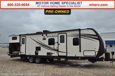 /TX 7-25-16 &lt;a href=&quot;http://www.mhsrv.com/travel-trailers/&quot;&gt;&lt;img src=&quot;http://www.mhsrv.com/images/sold-traveltrailer.jpg&quot; width=&quot;383&quot; height=&quot;141&quot; border=&quot;0&quot; /&gt;&lt;/a&gt;      Used Palomino RV for Sale- 2015 Palomino Solaire 317BHSK is approximately 32 feet in length with 2 slides, power patio awning, water heater, pass-thru storage, aluminum wheels, exterior grill, black tank rinsing system, exterior shower, roof ladder, exterior speakers, night shades, microwave, 3 burner range with oven, solid surface counter, sink covers, all in 1 bath, exterior kitchen, ducted A/C and much more.  For additional information and photos please visit Motor Home Specialist at www.MHSRV.com or call 800-335-6054.
