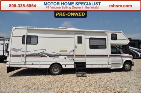 /TX SOLD 6/28/16  Used Glendale RV for Sale- 1999 Glendale Royal Classic 30KSS with slide and 53,078 miles. This RV is approximately 28 feet 8 inches in length with a Ford Triton V10 engine, 4.8 KW generator with 106 hours, patio awning, water heater, pass-thru storage, Ride-Rite Air Assist, exterior shower, roof ladder, power leveling, sofa with sleeper, booth converts to sleeper, day/night shades, microwave, 3 burner range with oven, cab over loft, A/C and much more. For additional information and photos please visit Motor Home Specialist at www.MHSRV.com or call 800-335-6054.