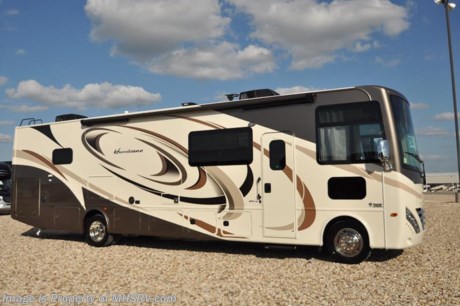 /CA 3/6/17 &lt;a href=&quot;http://www.mhsrv.com/thor-motor-coach/&quot;&gt;&lt;img src=&quot;http://www.mhsrv.com/images/sold-thor.jpg&quot; width=&quot;383&quot; height=&quot;141&quot; border=&quot;0&quot;/&gt;&lt;/a&gt; Visit MHSRV.com or Call 800-335-6054 for Upfront &amp; Every Day Low Sale Price! Family Owned &amp; Operated and the #1 Volume Selling Motor Home Dealer in the World as well as the #1 Thor Motor Coach Dealer in the World.  &lt;object width=&quot;400&quot; height=&quot;300&quot;&gt;&lt;param name=&quot;movie&quot; value=&quot;//www.youtube.com/v/VZXdH99Xe00?hl=en_US&amp;amp;version=3&quot;&gt;&lt;/param&gt;&lt;param name=&quot;allowFullScreen&quot; value=&quot;true&quot;&gt;&lt;/param&gt;&lt;param name=&quot;allowscriptaccess&quot; value=&quot;always&quot;&gt;&lt;/param&gt;&lt;embed src=&quot;//www.youtube.com/v/VZXdH99Xe00?hl=en_US&amp;amp;version=3&quot; type=&quot;application/x-shockwave-flash&quot; width=&quot;400&quot; height=&quot;300&quot; allowscriptaccess=&quot;always&quot; allowfullscreen=&quot;true&quot;&gt;&lt;/embed&gt;&lt;/object&gt; 
MSRP $140,326. New 2017 Thor Motor Coach Hurricane: 34P Model. The 2017 Hurricanes is approximately 37 feet in length with dual bathroom sinks, king bed, 2 slides, booth dinette, exterior entertainment center, bedroom TV, heated and enclosed underbelly, black tank flush, LED ceiling lighting and a power Hide-Away overhead loft. Optional equipment includes the beautiful partial paint HD-Max partial paint high gloss exterior, power driver seat and a 12V attic fan. The all new Thor Motor Coach Hurricane RV also features a Ford chassis with Triton V-10 Ford engine, automatic hydraulic leveling jacks, large TV, tinted one piece windshield, frameless windows, power patio awning with LED lighting, night shades, kitchen backsplash, refrigerator, microwave and much more. For additional coach information, brochures, window sticker, videos, photos, Hurricane reviews, testimonials as well as additional information about Motor Home Specialist and our manufacturers&#39; please visit us at MHSRV .com or call 800-335-6054. At Motor Home Specialist we DO NOT charge any prep or orientation fees like you will find at other dealerships. All sale prices include a 200 point inspection, interior and exterior wash &amp; detail of vehicle, a thorough coach orientation with an MHS technician, an RV Starter&#39;s kit, a night stay in our delivery park featuring landscaped and covered pads with full hook-ups and much more. Free airport shuttle available with purchase for out-of-town buyers. WHY PAY MORE?... WHY SETTLE FOR LESS? 
