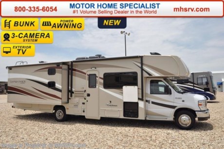 5-9-17 &lt;a href=&quot;http://www.mhsrv.com/coachmen-rv/&quot;&gt;&lt;img src=&quot;http://www.mhsrv.com/images/sold-coachmen.jpg&quot; width=&quot;383&quot; height=&quot;141&quot; border=&quot;0&quot;/&gt;&lt;/a&gt; Family Owned &amp; Operated and the #1 Volume Selling Motor Home Dealer in the World as well as the #1 Coachmen in the World. MSRP $106,266. New 2017 Coachmen Leprechaun Model 310BH Bunk Model. This Luxury Class C RV measures approximately 32 feet 11 inches in length and is powered by a Ford Triton V-10 engine and E-450 Super Duty chassis. This beautiful RV includes the Leprechaun Banner Edition which features tinted windows, rear ladder, upgraded sofa, child safety net and ladder (N/A with front entertainment center), Bluetooth AM/FM/CD monitoring &amp; back up camera, power awning, LED exterior &amp; interior lighting, pop-up power tower, hitch &amp; wire, slide out awning, glass shower door, Onan generator, night shades, roller bearing drawer glides, Travel Easy Roadside Assistance &amp; Azdel composite sidewalls. Additional options include a molded front cap with LED lights, spare tire, swivel driver &amp; passenger seats, upgraded A/C with heat pump, air assist suspension, coach TV with DVD player, bunk area TV and an exterior entertainment center. This amazing class C also features the Leprechaun Luxury package that includes side view cameras, driver &amp; passenger leatherette seat covers, heated &amp; remote mirrors, convection microwave, wood grain dash applique, water heater, dual coach batteries, power vent fan and heated tank pads. For additional coach information, brochures, window sticker, videos, photos, Leprechaun reviews, testimonials as well as additional information about Motor Home Specialist and our manufacturers&#39; please visit us at MHSRV .com or call 800-335-6054. At Motor Home Specialist we DO NOT charge any prep or orientation fees like you will find at other dealerships. All sale prices include a 200 point inspection, interior and exterior wash &amp; detail of vehicle, a thorough coach orientation with an MHS technician, an RV Starter&#39;s kit, a night stay in our delivery park featuring landscaped and covered pads with full hook-ups and much more. Free airport shuttle available with purchase for out-of-town buyers. WHY PAY MORE?... WHY SETTLE FOR LESS? 