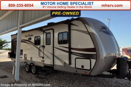 /TX 9-26-16 &lt;a href=&quot;http://www.mhsrv.com/travel-trailers/&quot;&gt;&lt;img src=&quot;http://www.mhsrv.com/images/sold-traveltrailer.jpg&quot; width=&quot;383&quot; height=&quot;141&quot; border=&quot;0&quot;/&gt;&lt;/a&gt;     Used Cruiser RV for Sale- 2015 Cruiser RV Fun Finder 265RBSS is approximately 26 feet in length with a slide, power patio awning, gas/electric water heater, pass-thru storage, exterior mini fridge, aluminum wheels, exterior grill, LED lights, black tank rinsing system, night shades, microwave, 3 burner range with oven, sink covers, all in 1 bath, glass door shower and much more. For additional information and photos please visit Motor Home Specialist at www.MHSRV.com or call 800-335-6054.