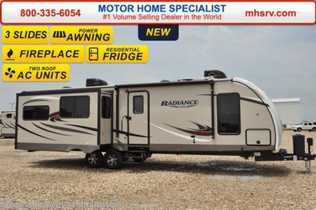 /TX 9-26-16 &lt;a href=&quot;http://www.mhsrv.com/travel-trailers/&quot;&gt;&lt;img src=&quot;http://www.mhsrv.com/images/sold-traveltrailer.jpg&quot; width=&quot;383&quot; height=&quot;141&quot; border=&quot;0&quot;/&gt;&lt;/a&gt;     Receive a $1,000 Gift Card with purchase from Motor Home Specialist Offer Ends September 15th, 2016.   Family Owned &amp; Operated. Largest Selection, Lowest Prices &amp; the Premier Service &amp; Walk-Through Process that can only be found at the #1 Volume Selling Motor Home Dealer in the World! From $10K to $2 Million... We gotcha&#39; Covered!  &lt;object width=&quot;400&quot; height=&quot;300&quot;&gt;&lt;param name=&quot;movie&quot; value=&quot;http://www.youtube.com/v/fBpsq4hH-Ws?version=3&amp;amp;hl=en_US&quot;&gt;&lt;/param&gt;&lt;param name=&quot;allowFullScreen&quot; value=&quot;true&quot;&gt;&lt;/param&gt;&lt;param name=&quot;allowscriptaccess&quot; value=&quot;always&quot;&gt;&lt;/param&gt;&lt;embed src=&quot;http://www.youtube.com/v/fBpsq4hH-Ws?version=3&amp;amp;hl=en_US&quot; type=&quot;application/x-shockwave-flash&quot; width=&quot;400&quot; height=&quot;300&quot; allowscriptaccess=&quot;always&quot; allowfullscreen=&quot;true&quot;&gt;&lt;/embed&gt;&lt;/object&gt; MSRP $48,505. The 2017 Cruiser RV Radiance travel trailer model 32RESL with (3) slides. This beautiful travel trailer features the Radiance, Tour Edition, Radiant exterior &amp; interior packages as well as the extended seasons RVing package. A few features from this impressive list of packages include a residential refrigerator, solid surface kitchen counter top, stainless steel appliances, LED lighting, electric stabilizer jacks, power tongue jack, EZ-Flex suspension system, magnetic door catch, pass-thru storage, aluminum rims, upgraded graphics, black tank flush, tinted windows, detachable power cord, vaulted ceiling, solid hardwood raised panel cabinet doors, residential-style furniture, 3 burner range, heated &amp; enclosed underbelly, high output furnace and much more. Additional options include a LED TV with bracket, 50 amp service, 2nd A/C and a 15.0K BTU A/C. For additional coach information, brochures, window sticker, videos, photos, reviews &amp; testimonials as well as additional information about Motor Home Specialist and our manufacturers please visit us at MHSRV .com or call 800-335-6054. At Motor Home Specialist we DO NOT charge any prep or orientation fees like you will find at other dealerships. All sale prices include a 200 point inspection, interior &amp; exterior wash &amp; detail of vehicle, a thorough coach orientation with an MHS technician, an RV Starter&#39;s kit, a nights stay in our delivery park featuring landscaped and covered pads with full hook-ups and much more. WHY PAY MORE?... WHY SETTLE FOR LESS?