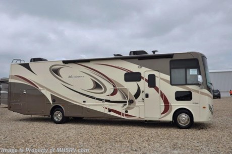 /TX 9/26/16 &lt;a href=&quot;http://www.mhsrv.com/thor-motor-coach/&quot;&gt;&lt;img src=&quot;http://www.mhsrv.com/images/sold-thor.jpg&quot; width=&quot;383&quot; height=&quot;141&quot; border=&quot;0&quot;/&gt;&lt;/a&gt; Visit MHSRV.com or Call 800-335-6054 for Upfront &amp; Every Day Low Sale Price! Family Owned &amp; Operated and the #1 Volume Selling Motor Home Dealer in the World as well as the #1 Thor Motor Coach Dealer in the World.  &lt;object width=&quot;400&quot; height=&quot;300&quot;&gt;&lt;param name=&quot;movie&quot; value=&quot;//www.youtube.com/v/VZXdH99Xe00?hl=en_US&amp;amp;version=3&quot;&gt;&lt;/param&gt;&lt;param name=&quot;allowFullScreen&quot; value=&quot;true&quot;&gt;&lt;/param&gt;&lt;param name=&quot;allowscriptaccess&quot; value=&quot;always&quot;&gt;&lt;/param&gt;&lt;embed src=&quot;//www.youtube.com/v/VZXdH99Xe00?hl=en_US&amp;amp;version=3&quot; type=&quot;application/x-shockwave-flash&quot; width=&quot;400&quot; height=&quot;300&quot; allowscriptaccess=&quot;always&quot; allowfullscreen=&quot;true&quot;&gt;&lt;/embed&gt;&lt;/object&gt; 
MSRP $141,676. New 2017 Thor Motor Coach Hurricane: 34F Model is approximately 35 feet 10 inches in length with a full wall slide, exterior TV, second auxiliary battery, bedroom TV, heated and enclosed underbelly, black tank flush, LED ceiling lighting, sofa with sleeper, king size bed and a power Hide-Away overhead loft. Optional equipment includes the beautiful partial paint exterior, power driver&#39;s seat and a 12V attic fan. The all new Thor Motor Coach Hurricane RV also features a Ford chassis with Triton V-10 Ford engine, automatic hydraulic leveling jacks, large TV, tinted one piece windshield, frameless windows, power patio awning with LED lighting, night shades, kitchen backsplash, refrigerator, microwave and much more. For additional coach information, brochures, window sticker, videos, photos, Hurricane reviews, testimonials as well as additional information about Motor Home Specialist and our manufacturers&#39; please visit us at MHSRV .com or call 800-335-6054. At Motor Home Specialist we DO NOT charge any prep or orientation fees like you will find at other dealerships. All sale prices include a 200 point inspection, interior and exterior wash &amp; detail of vehicle, a thorough coach orientation with an MHS technician, an RV Starter&#39;s kit, a night stay in our delivery park featuring landscaped and covered pads with full hook-ups and much more. Free airport shuttle available with purchase for out-of-town buyers. WHY PAY MORE?... WHY SETTLE FOR LESS? 