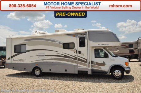/TX 8-15-16 &lt;a href=&quot;http://www.mhsrv.com/fleetwood-rvs/&quot;&gt;&lt;img src=&quot;http://www.mhsrv.com/images/sold-fleetwood.jpg&quot; width=&quot;383&quot; height=&quot;141&quot; border=&quot;0&quot; /&gt;&lt;/a&gt;     Used Fleetwood RV for Sale- 2008 Fleetwood Jamboree 31W with slide and 9,010 miles. This RV is approximately 31 feet 3 inches in length with a Ford engine, Ford chassis, 4KW Onan generator with 29 hours, patio awning, slide-out room toppers, water heater, aluminum wheels, water filtration system, exterior shower, 5K lb. hitch, back up camera, exterior entertainment center, sofa with sleeper, booth converts to sleeper, day/night shades, convection microwave, 3 burner range with oven, glass door shower, cab over loft ducted A/Cs and much more. For additional information and photos please visit Motor Home Specialist at www.MHSRV.com or call 800-335-6054.