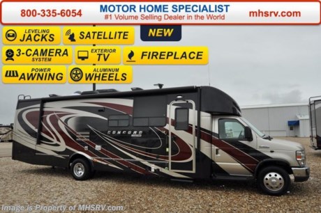 /AL 12/13/16 &lt;a href=&quot;http://www.mhsrv.com/coachmen-rv/&quot;&gt;&lt;img src=&quot;http://www.mhsrv.com/images/sold-coachmen.jpg&quot; width=&quot;383&quot; height=&quot;141&quot; border=&quot;0&quot;/&gt;&lt;/a&gt;   Family Owned &amp; Operated and the #1 Volume Selling Motor Home Dealer in the World as well as the #1 Coachmen Dealer in the World. &lt;object width=&quot;400&quot; height=&quot;300&quot;&gt;&lt;param name=&quot;movie&quot; value=&quot;//www.youtube.com/v/tu63TyI-F-A?hl=en_US&amp;amp;version=3&quot;&gt;&lt;/param&gt;&lt;param name=&quot;allowFullScreen&quot; value=&quot;true&quot;&gt;&lt;/param&gt;&lt;param name=&quot;allowscriptaccess&quot; value=&quot;always&quot;&gt;&lt;/param&gt;&lt;embed src=&quot;//www.youtube.com/v/tu63TyI-F-A?hl=en_US&amp;amp;version=3&quot; type=&quot;application/x-shockwave-flash&quot; width=&quot;400&quot; height=&quot;300&quot; allowscriptaccess=&quot;always&quot; allowfullscreen=&quot;true&quot;&gt;&lt;/embed&gt;&lt;/object&gt; MSRP $134,644. New 2017 Coachmen Concord 300DS Banner Edition W/2 Slide-out rooms. This luxury Class B+ RV measures approximately 32 ft. 9 in. and includes both the Banner Edition &amp; Luxury package which features LED interior &amp; exterior lighting, Onan generator, TV &amp; DVD player, back up camera, power awning, solar read, power tower, heated &amp; remote exterior mirrors, power step, power step, slide-out awning, hitch, Nav ready, exterior entertainment package, 2nd battery, side view cameras, A/C with heat pump and heated tanks. Additional options include an upgraded decor option, removable carpet, power vent fan, automatic leveling, aluminum rims, swivel driver &amp; passenger seats, exterior privacy windshield cover, electric fireplace, cockpit table, bedroom TV and a automatic satellite system with dish receiver. A few standard features include the Ford E-450 super duty chassis, Ride-Rite air assist suspension system, exterior speakers &amp; the Azdel super light composite sidewalls. The 2017 Coachmen Concord also has an incredible list of standard features that set this RV apart from any other in its class including a spare tire, rear ladder, black water tank flush, 3-burner range, refrigerator, day/night shades, dual safety airbags, power windows, power locks, glass door shower, skylight, thermostat controlled living room vent and much more. For additional coach information, brochures, window sticker, videos, photos, Concord reviews &amp; testimonials as well as additional information about Motor Home Specialist and our manufacturers&#39; please visit us at MHSRV .com or call 800-335-6054. At Motor Home Specialist we DO NOT charge any prep or orientation fees like you will find at other dealerships. All sale prices include a 200 point inspection, interior &amp; exterior wash &amp; detail of vehicle, a thorough coach orientation with an MHS technician, an RV Starter&#39;s kit, a nights stay in our delivery park featuring landscaped and covered pads with full hook-ups and much more. Free airport shuttle available with purchase for out-of-town buyers. WHY PAY MORE?... WHY SETTLE FOR LESS?
