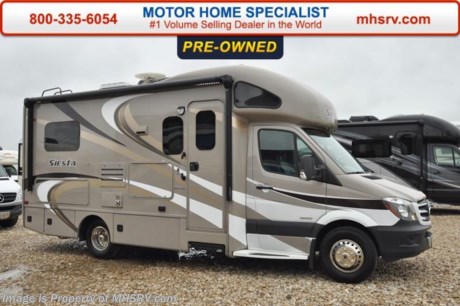 /TX 9/26/16 &lt;a href=&quot;http://www.mhsrv.com/thor-motor-coach/&quot;&gt;&lt;img src=&quot;http://www.mhsrv.com/images/sold-thor.jpg&quot; width=&quot;383&quot; height=&quot;141&quot; border=&quot;0&quot;/&gt;&lt;/a&gt; Used Thor Motor Coach RV for Sale- 2015 Thor Motor Coach Four Winds Siesta 24SA sprinter diesel with a slide and 25,022 miles. This RV is approximately 24 feet 5 inches in length with a Mercedes engine, power windows, 3.6KW Onan generator with 47 hours, power patio awning, slide-out room topper, gas/electric water heater, side swing baggage doors, exterior shower, tank heaters, booth converts to sleeper, convection microwave, solid surface counter, sink covers, all in 1 bath, glass door shower, cab over loft, ducted A/C and much more. For additional information and photos please visit Motor Home Specialist at www.MHSRV.com or call 800-335-6054.