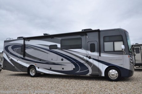/TX 3/6/17 &lt;a href=&quot;http://www.mhsrv.com/thor-motor-coach/&quot;&gt;&lt;img src=&quot;http://www.mhsrv.com/images/sold-thor.jpg&quot; width=&quot;383&quot; height=&quot;141&quot; border=&quot;0&quot;/&gt;&lt;/a&gt; MSRP $190,336. This luxury class A RV measures approximately 38 feet 1 inch in length and features (3) slide-out rooms, king size bed, fireplace, dual sinks in the bathroom, LED TV, exterior entertainment center, LED lighting, beautiful decor, residential refrigerator, inverter and bedroom TV. Optional equipment includes the beautiful full body paint exterior, frameless dual pane windows and a 3-burner range with oven. The all new 2017 Thor Motor Coach Challenger also features one of the most impressive lists of standard equipment in the RV industry including a Ford Triton V-10 engine, 24-Series ford chassis with aluminum wheels, fully automatic hydraulic leveling system, all tile backsplash, under galley LED lights, electric overhead Hide-Away loft, electric patio awning with LED lighting, side hinged baggage doors, day/night roller shades, solid surface kitchen counter, dual roof A/C units, 5500 Onan generator, water heater, heated and enclosed holding tanks and the RAPID CAMP remote system. Rapid Camp allows you to operate your slide-out room, generator, leveling jacks when applicable, power awning, selective lighting and more all from a touchscreen remote control. A few new features for 2017 include your choice of two beautiful high gloss glazed wood packages, residential refrigerator, roller shades in the cab area, large TV in the bedroom, new solid surface kitchen counter and much more. For additional information, brochures, and videos please visit Motor Home Specialist at MHSRV .com or Call 800-335-6054. At Motor Home Specialist we DO NOT charge any prep or orientation fees like you will find at other dealerships. All sale prices include a 200 point inspection, interior and exterior wash &amp; detail of vehicle, a thorough coach orientation with an MHSRV technician, an RV Starter&#39;s kit, a night stay in our delivery park featuring landscaped and covered pads with full hook-ups and much more. Free airport shuttle available with purchase for out-of-town buyers. Read From THOUSANDS of Testimonials at MHSRV .com and See What They Had to Say About Their Experience at Motor Home Specialist. WHY PAY MORE?...... WHY SETTLE FOR LESS?  &lt;object width=&quot;400&quot; height=&quot;300&quot;&gt;&lt;param name=&quot;movie&quot; value=&quot;//www.youtube.com/v/VZXdH99Xe00?hl=en_US&amp;amp;version=3&quot;&gt;&lt;/param&gt;&lt;param name=&quot;allowFullScreen&quot; value=&quot;true&quot;&gt;&lt;/param&gt;&lt;param name=&quot;allowscriptaccess&quot; value=&quot;always&quot;&gt;&lt;/param&gt;&lt;embed src=&quot;//www.youtube.com/v/VZXdH99Xe00?hl=en_US&amp;amp;version=3&quot; type=&quot;application/x-shockwave-flash&quot; width=&quot;400&quot; height=&quot;300&quot; allowscriptaccess=&quot;always&quot; allowfullscreen=&quot;true&quot;&gt;&lt;/embed&gt;&lt;/object&gt;